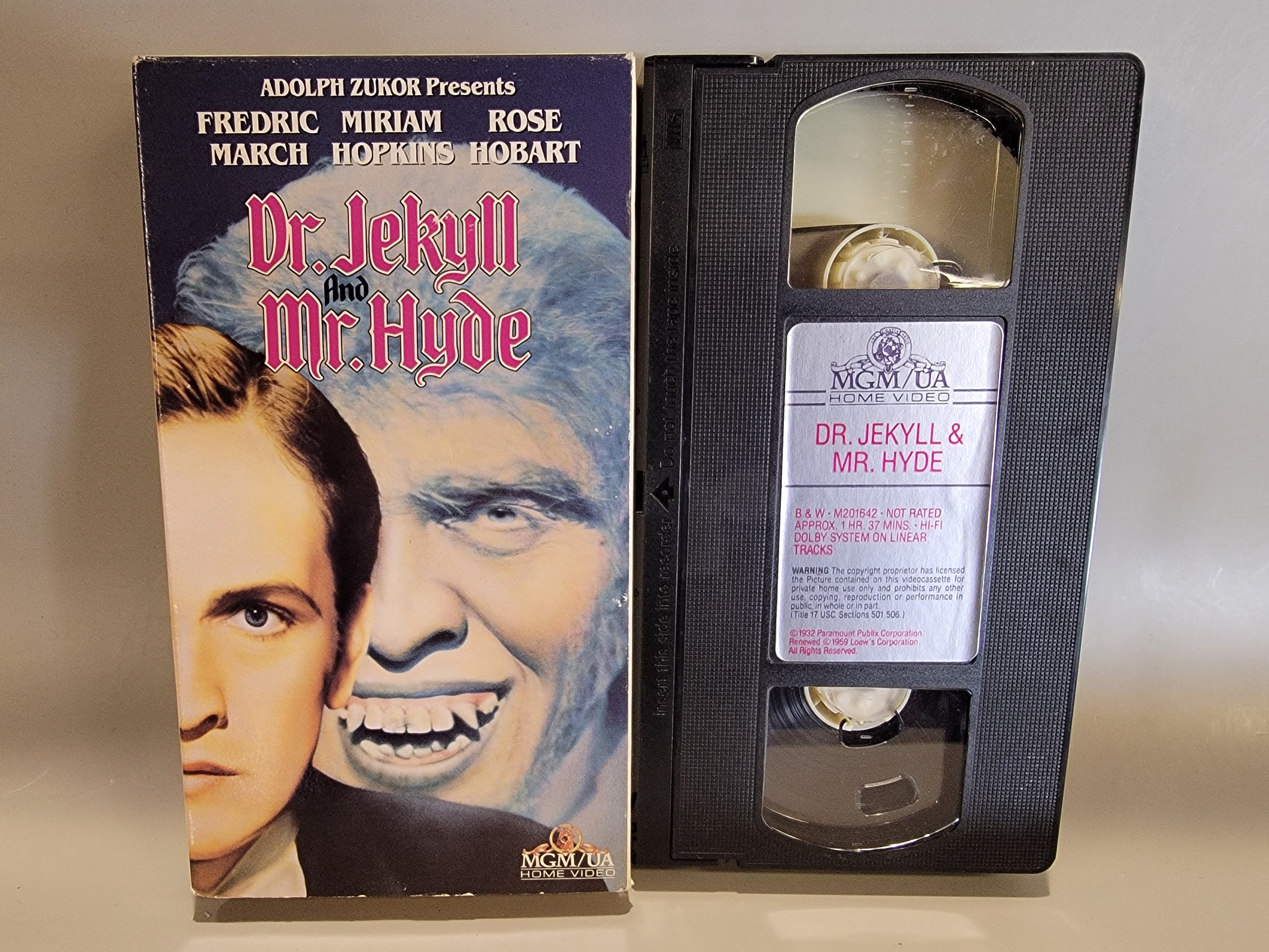 DR JEKYLL AND MR HYDE VHS [USED]