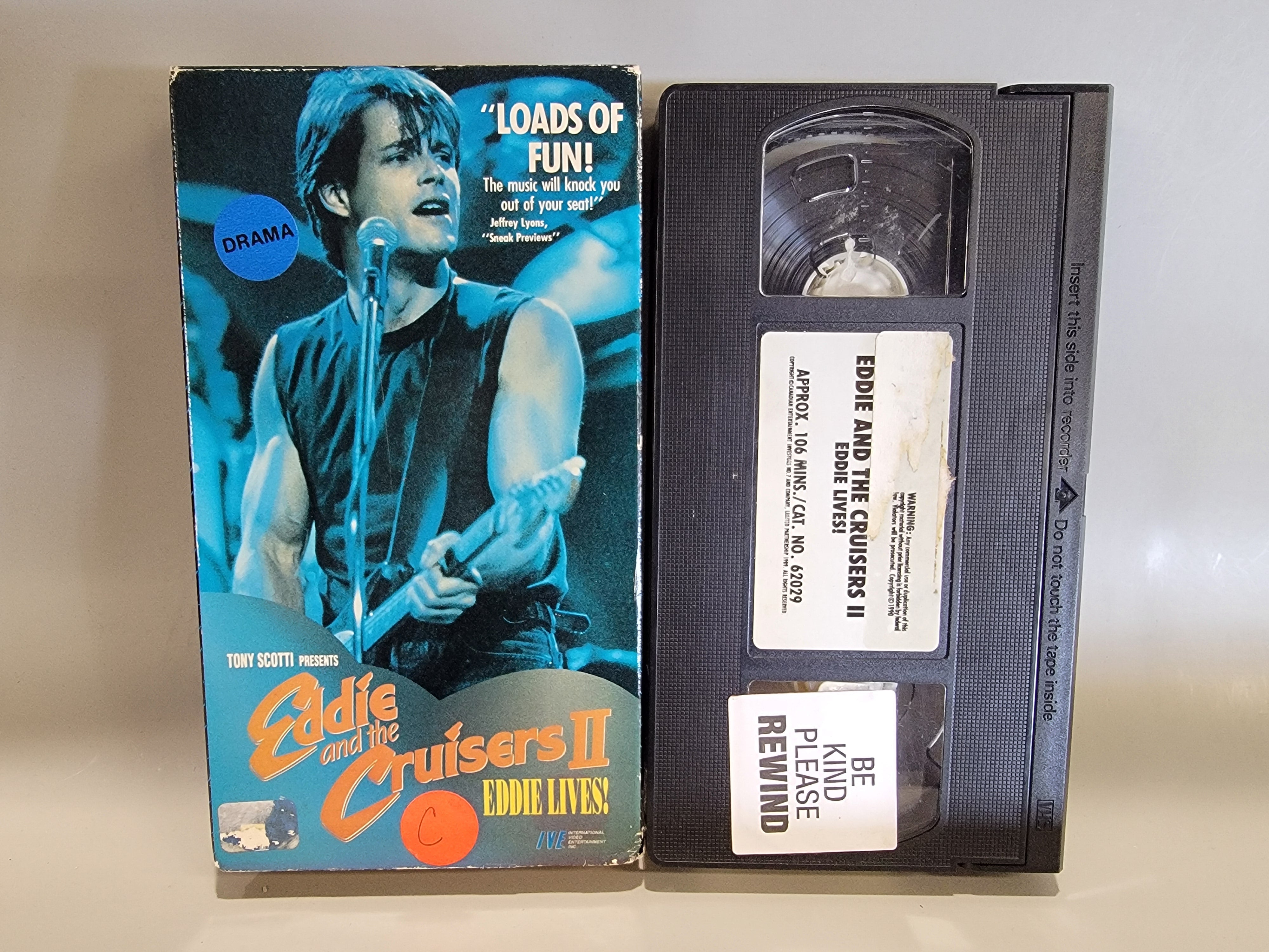 EDDIE AND THE CRUISERS II: EDDIE LIVES! VHS [USED]