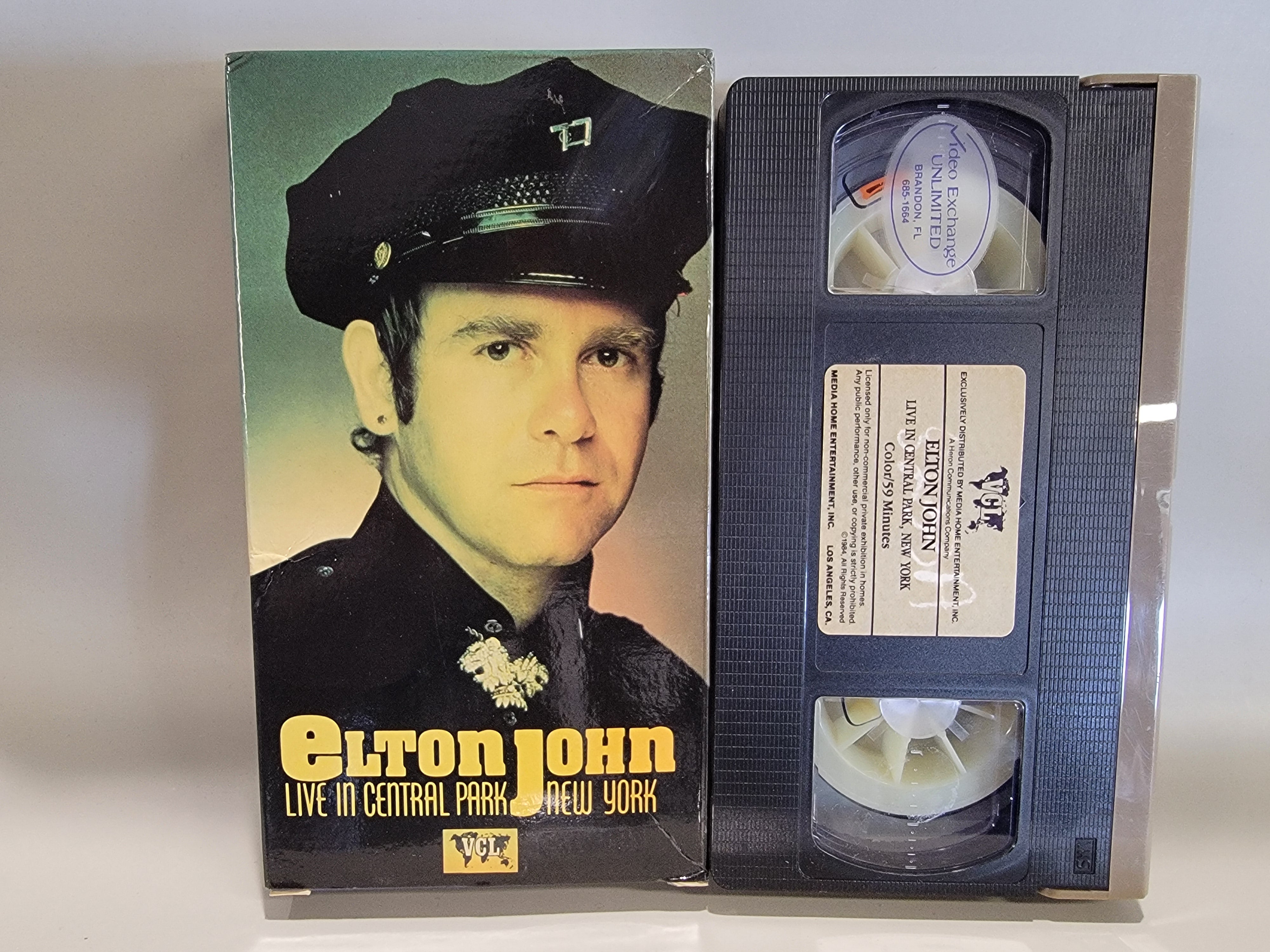 ELTON JOHN: LIVE IN CENTRAL PARK NEW YORK VHS [USED]