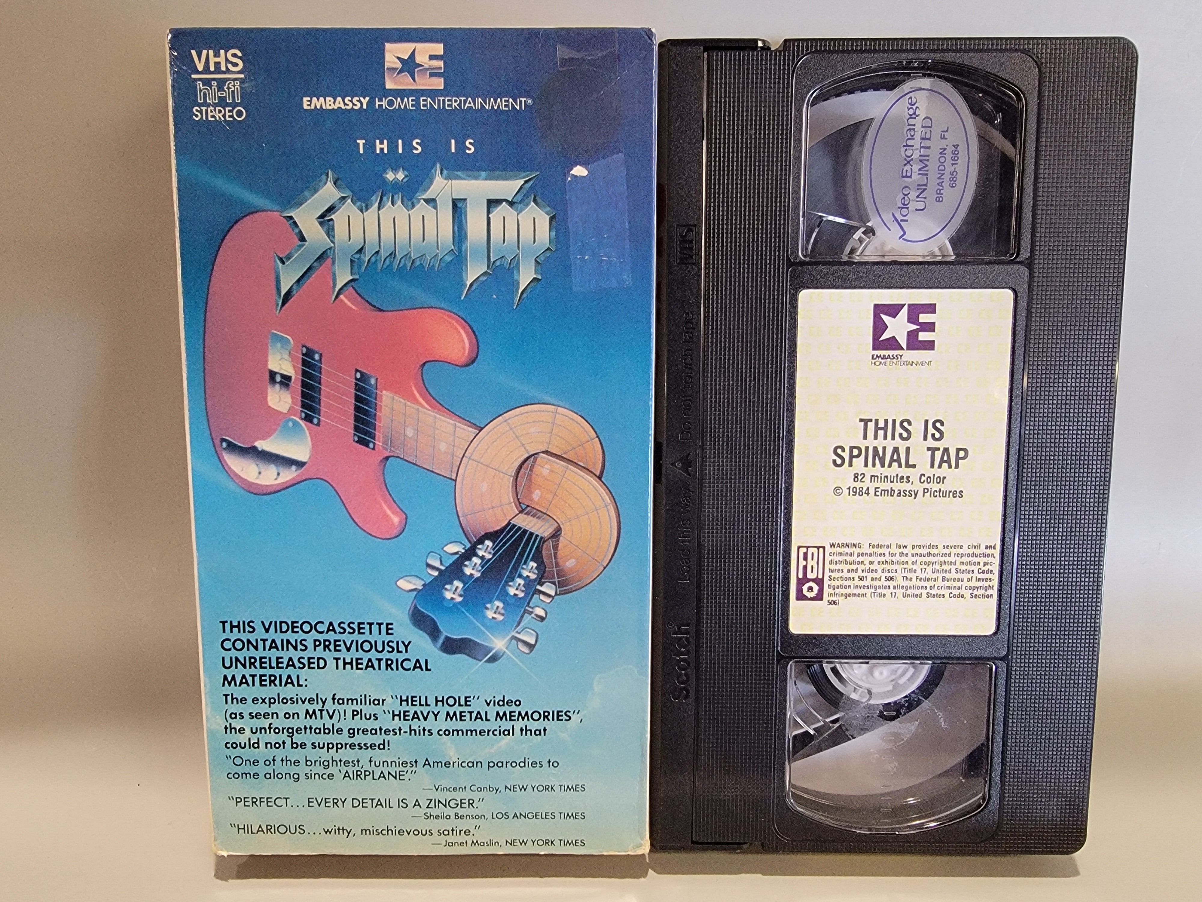 THIS IS SPINAL TAP VHS [USED]