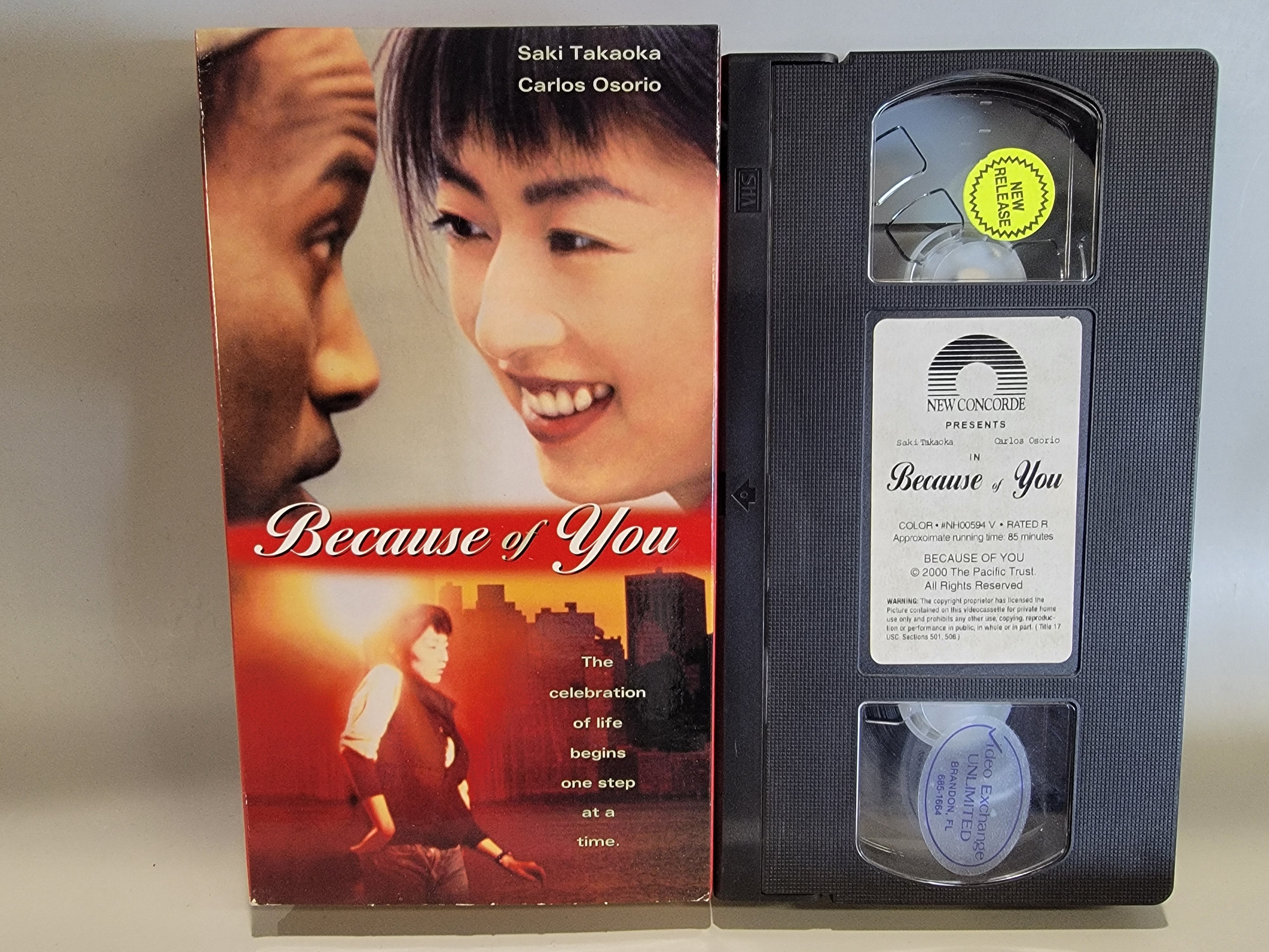 BECAUSE OF YOU VHS [USED]