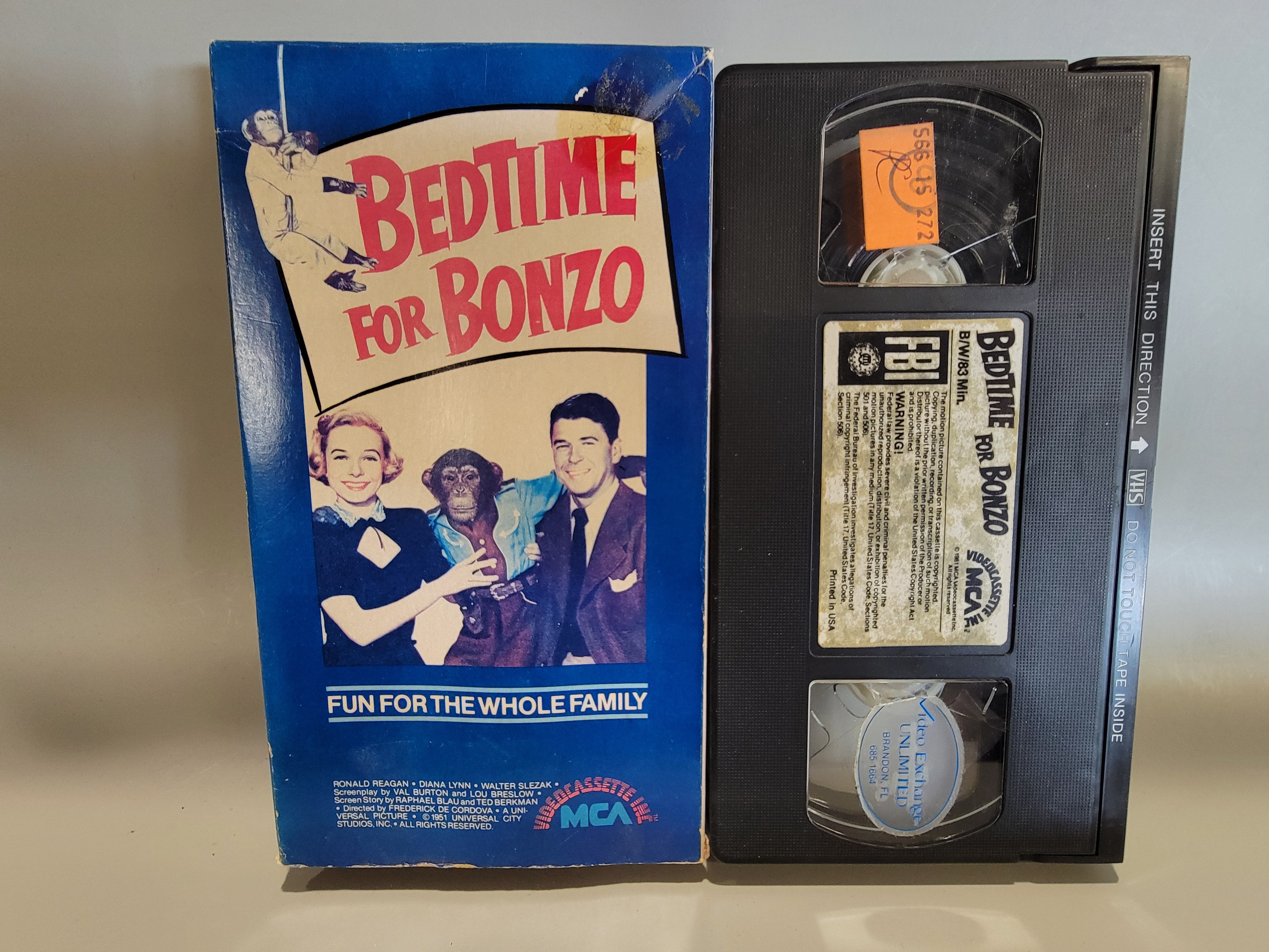 BEDTIME FOR BONZO VHS [USED]