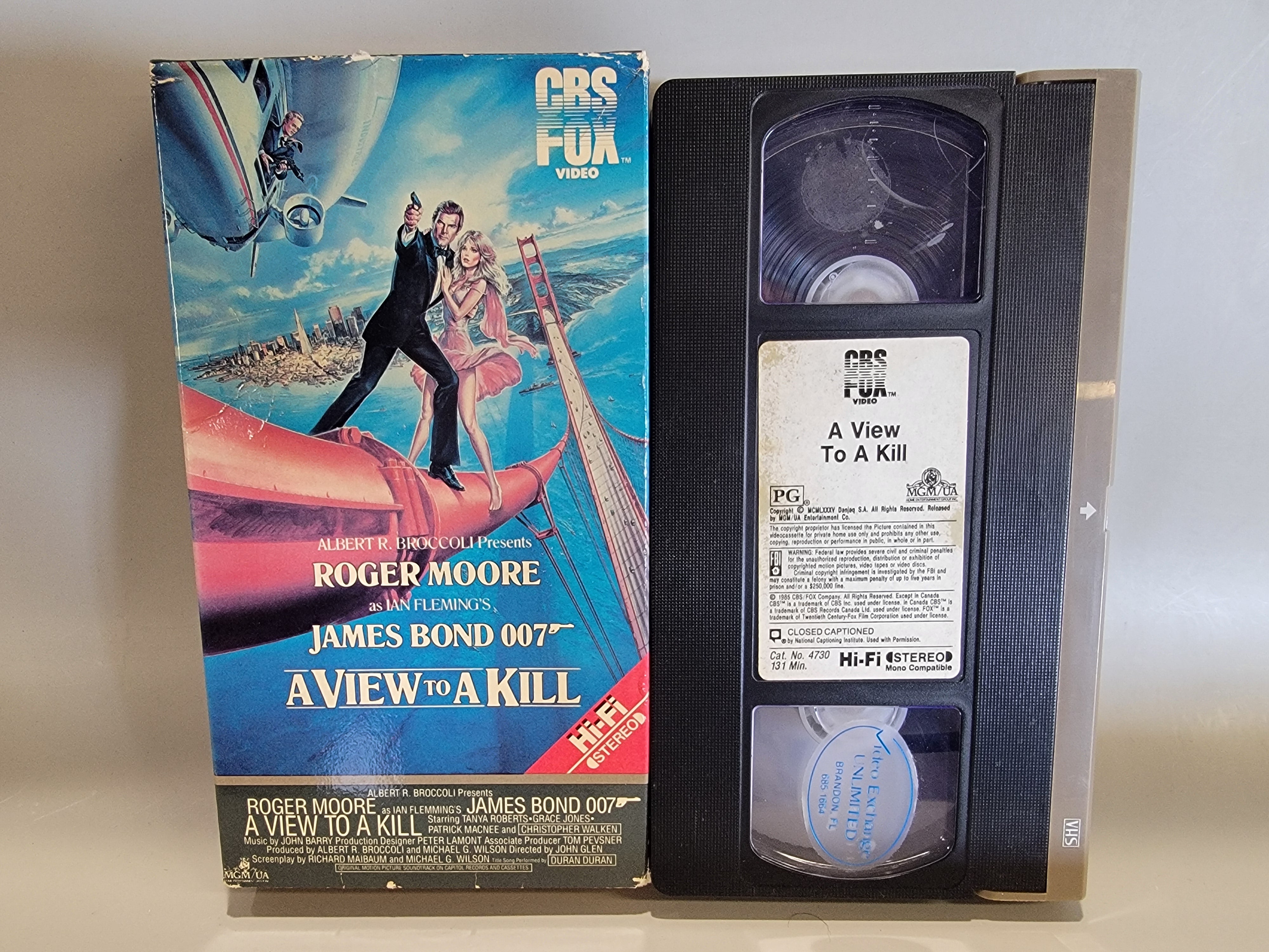 A VIEW TO A KILL VHS [USED]