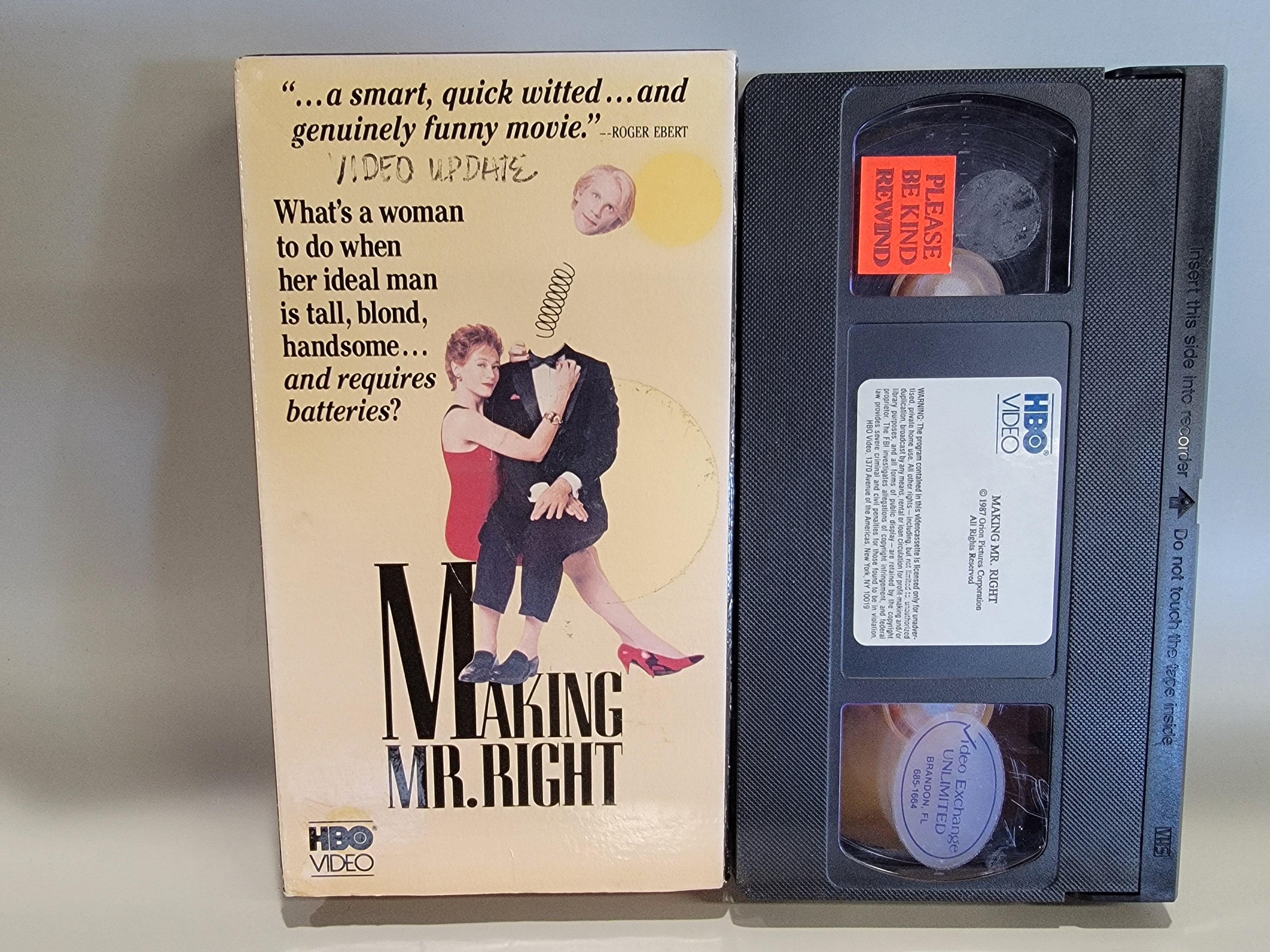 MAKING MR RIGHT VHS [USED]