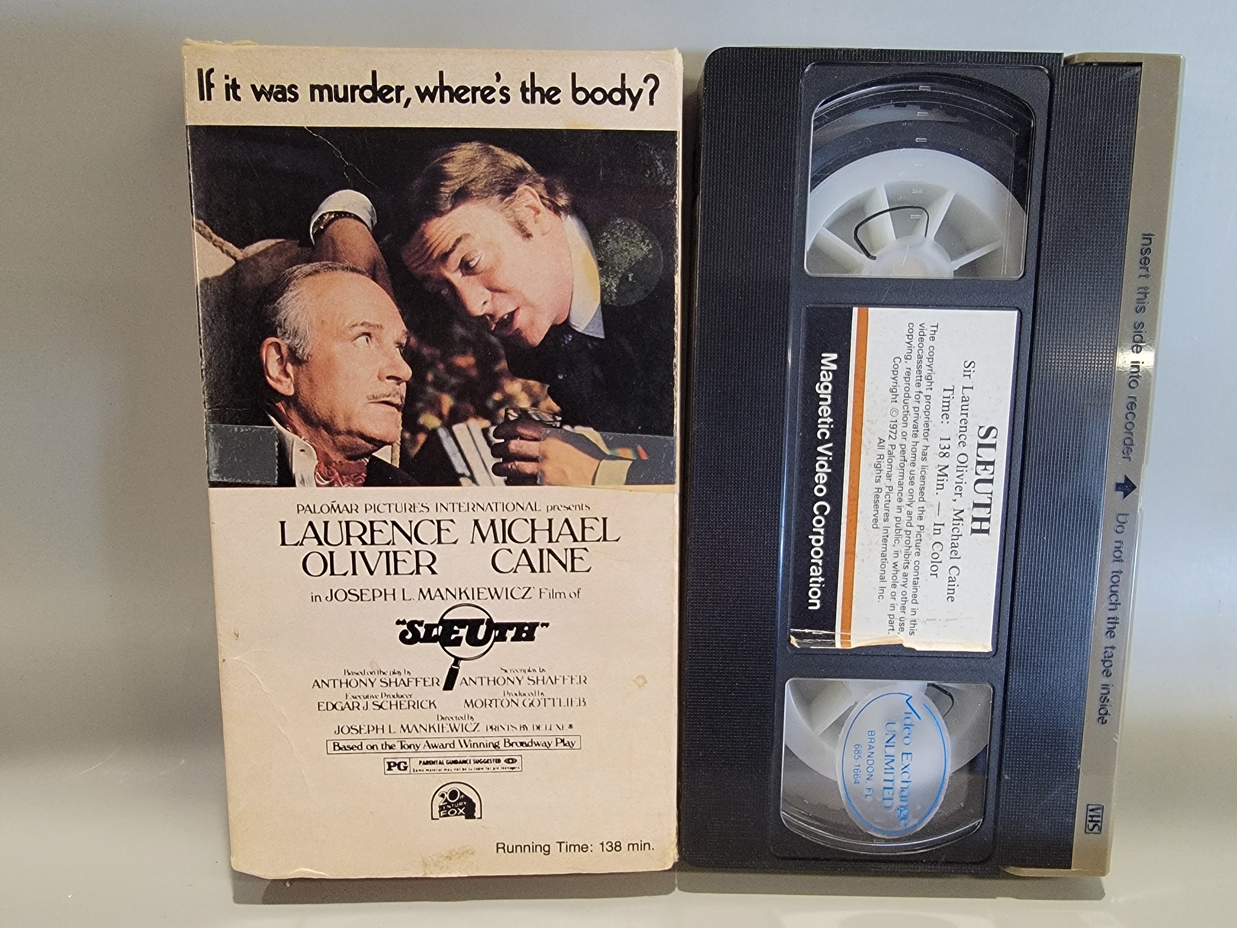 SLEUTH (2 TAPES) VHS [USED]