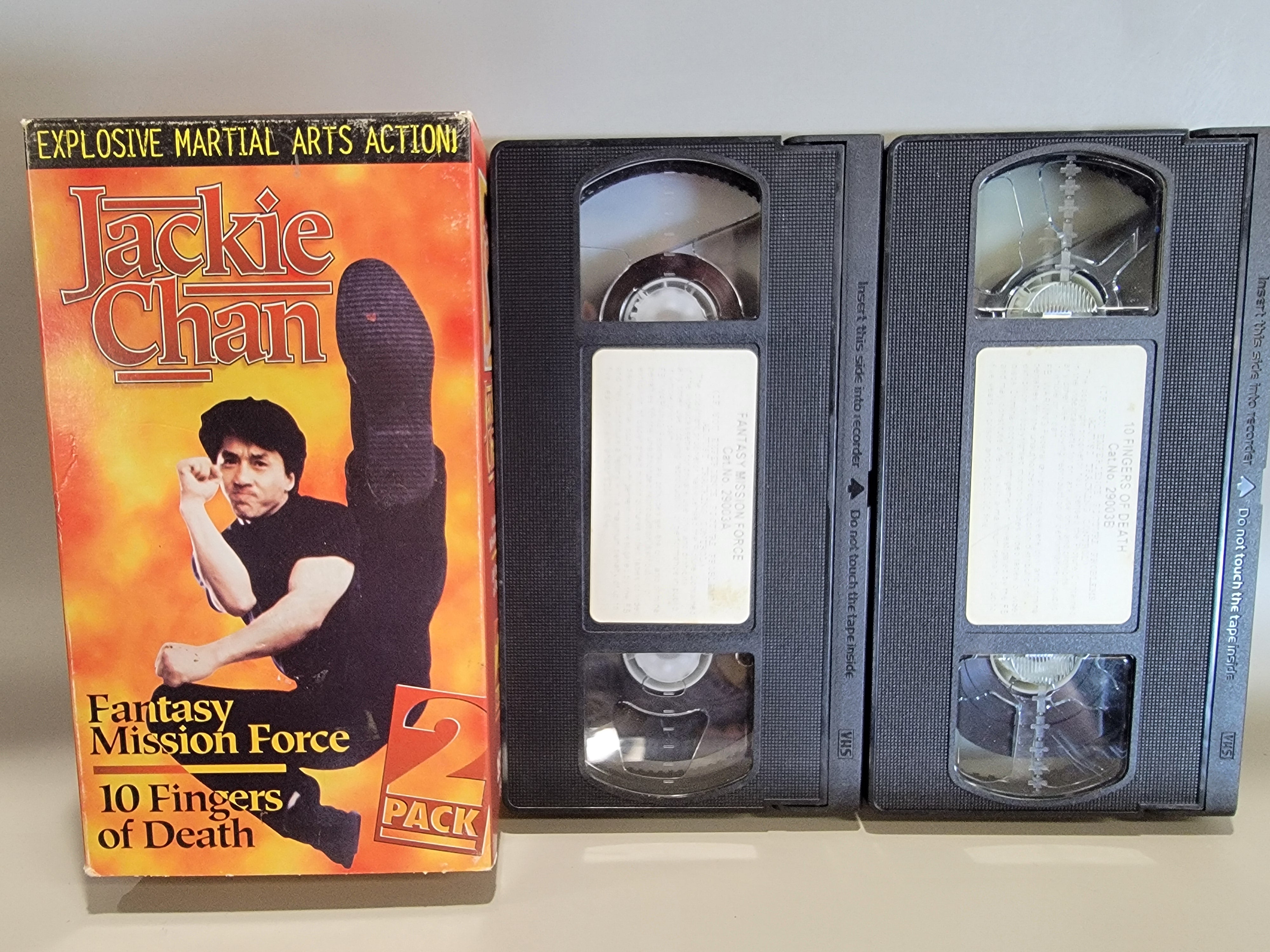 JACKIE CHAN 2-PACK: FANTASY MISSION FORCE / 10 FINGERS OF DEATH VHS [USED]