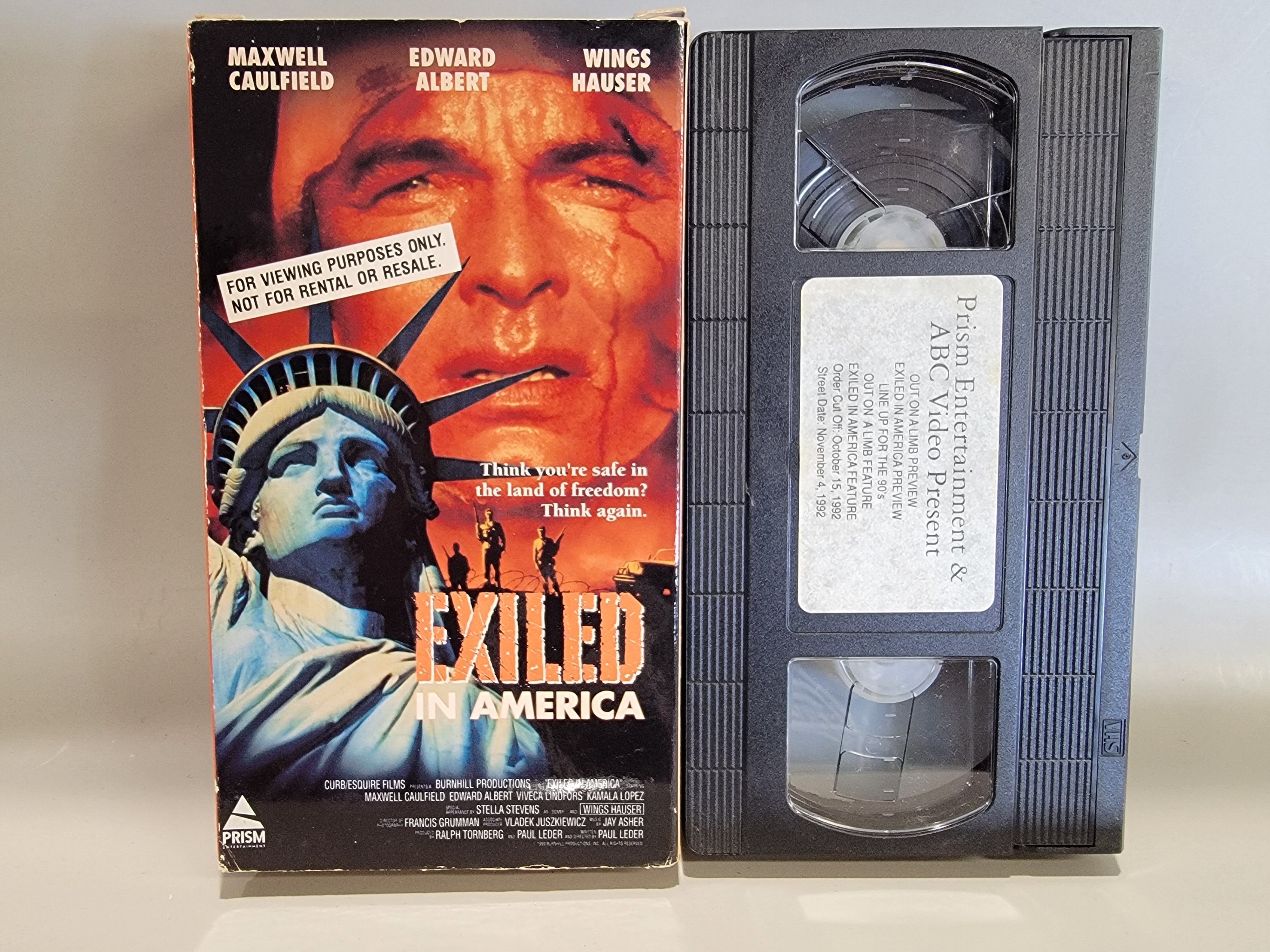 EXILED IN AMERICA / OUT ON A LIMB (SCREENER) VHS [USED]