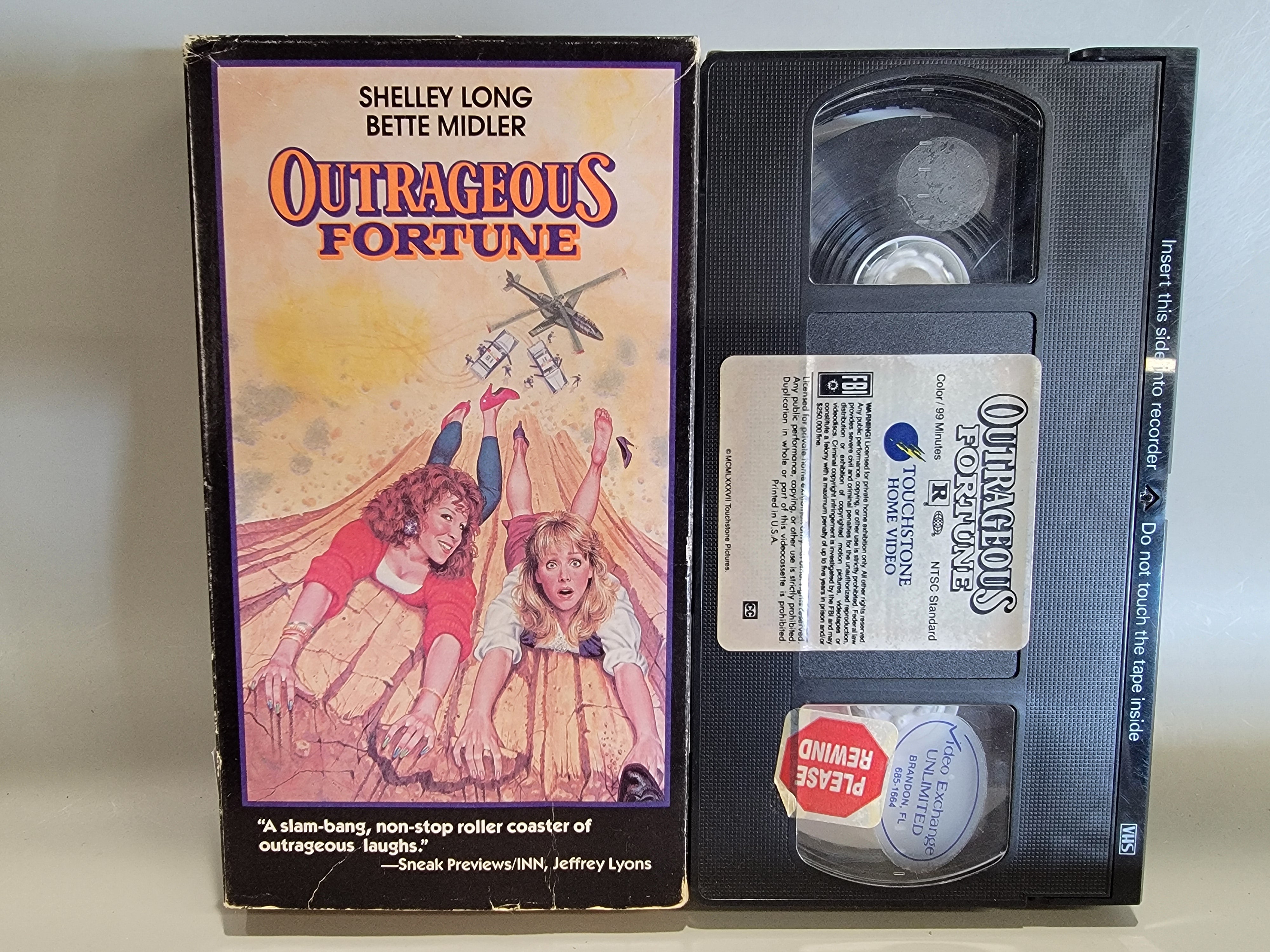 OUTRAGEOUS FORTUNE VHS [USED]