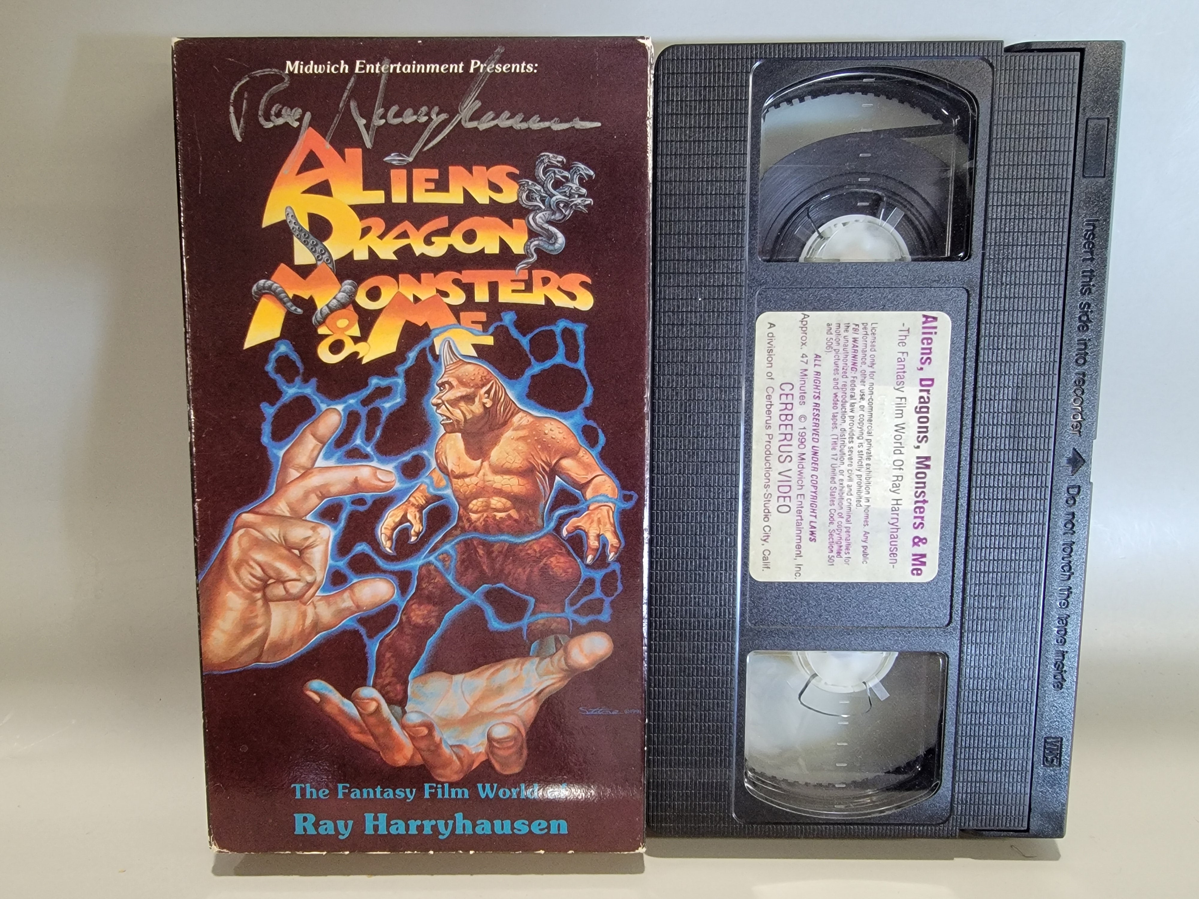 ALIENS, DRAGONS, MONSTERS AND ME: THE FANTASY FILM WORLD OF RAY HARRYHAUSEN VHS [USED]