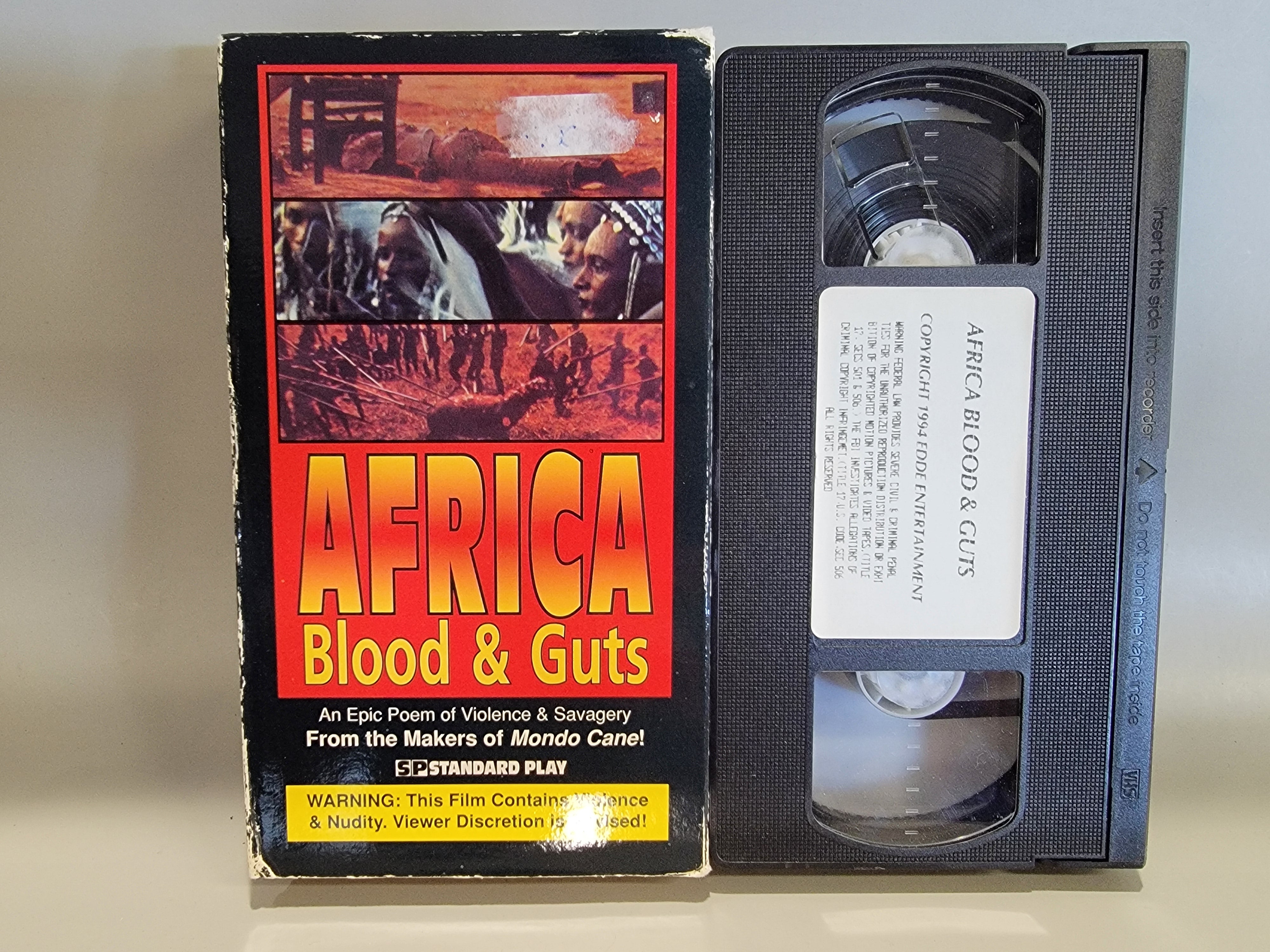 AFRICA BLOOD AND GUTS VHS [USED]