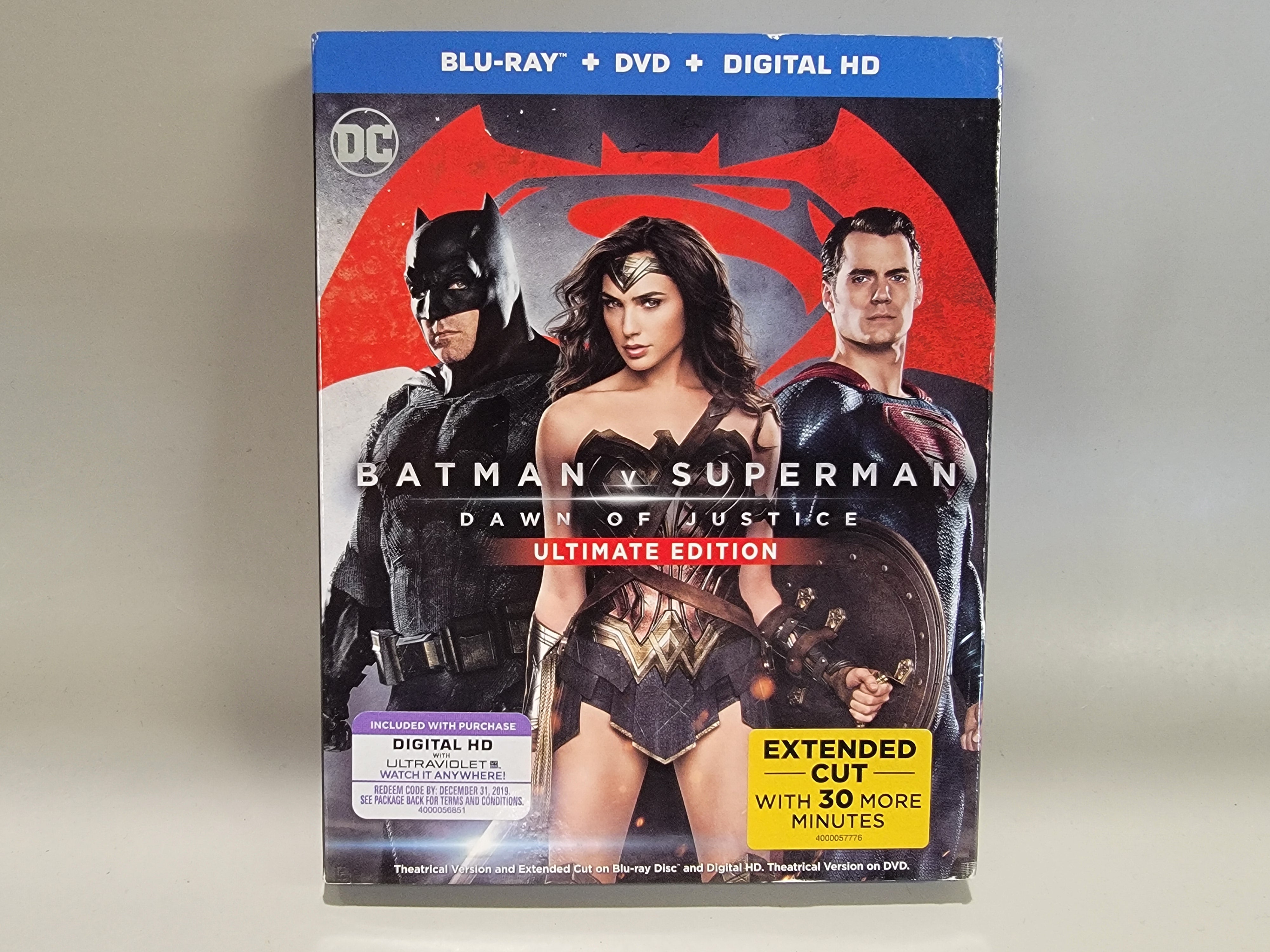 BATMAN V SUPERMAN: DAWN OF JUSTICE BLU-RAY (NO DVD) [USED]