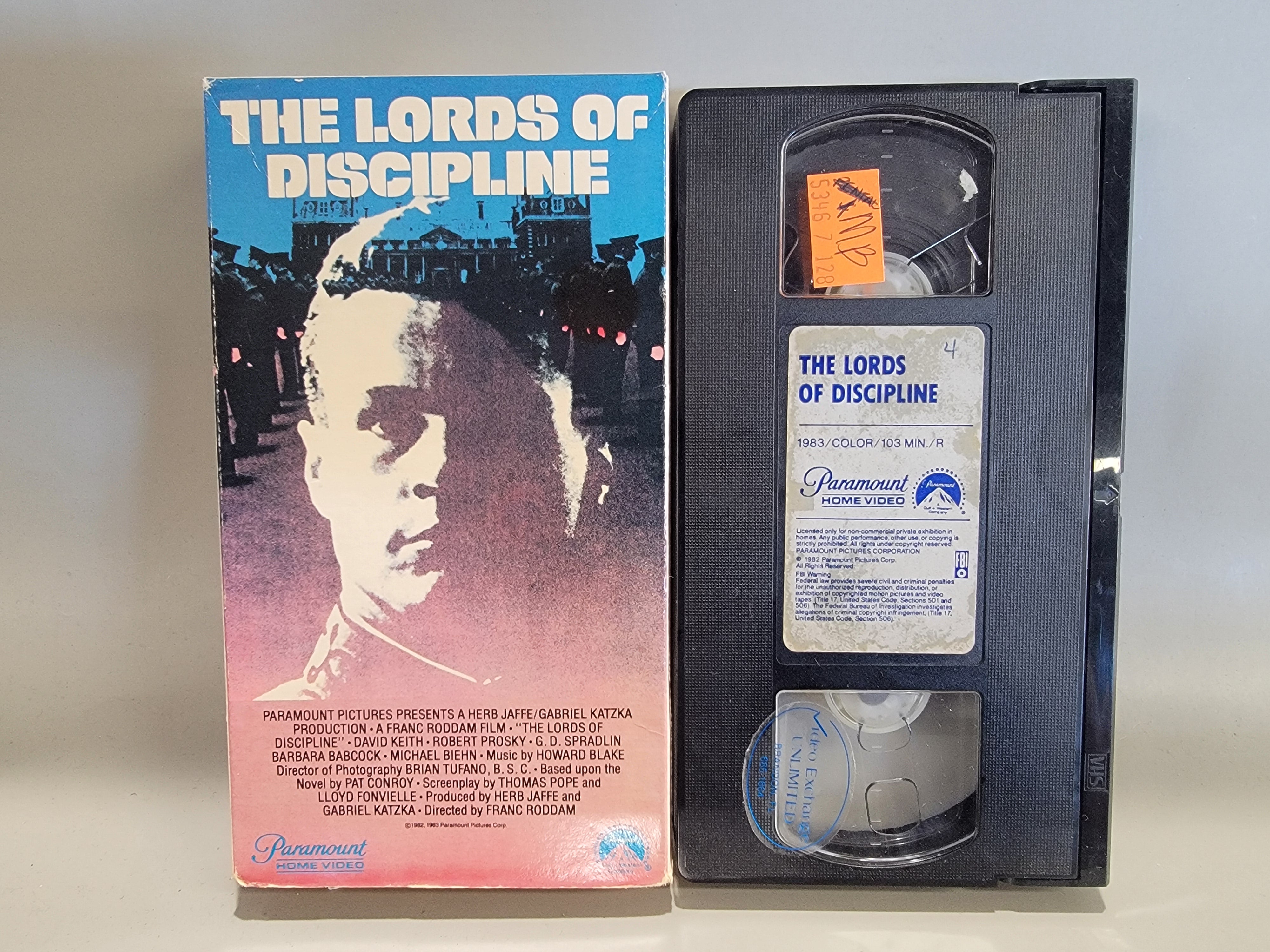 THE LORDS OF DISCIPLINE VHS [USED]