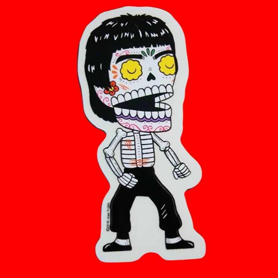 DAY OF THE DEAD BRUCE LEE STICKER