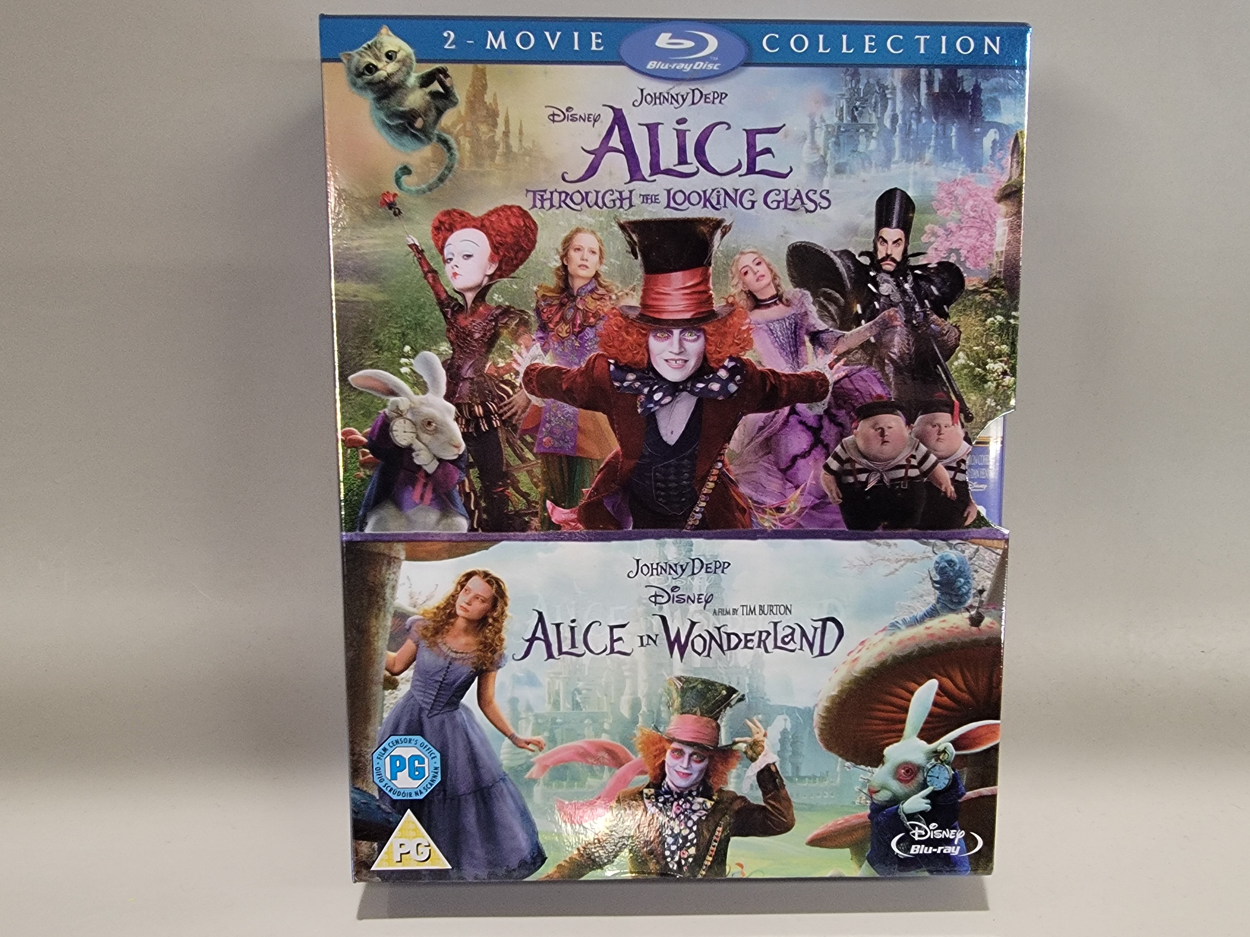 ALICE THROUGH THE LOOKING GLASS / ALICE IN WONDERLAND (REGION FREE IMPORT) BLU-RAY [USED]