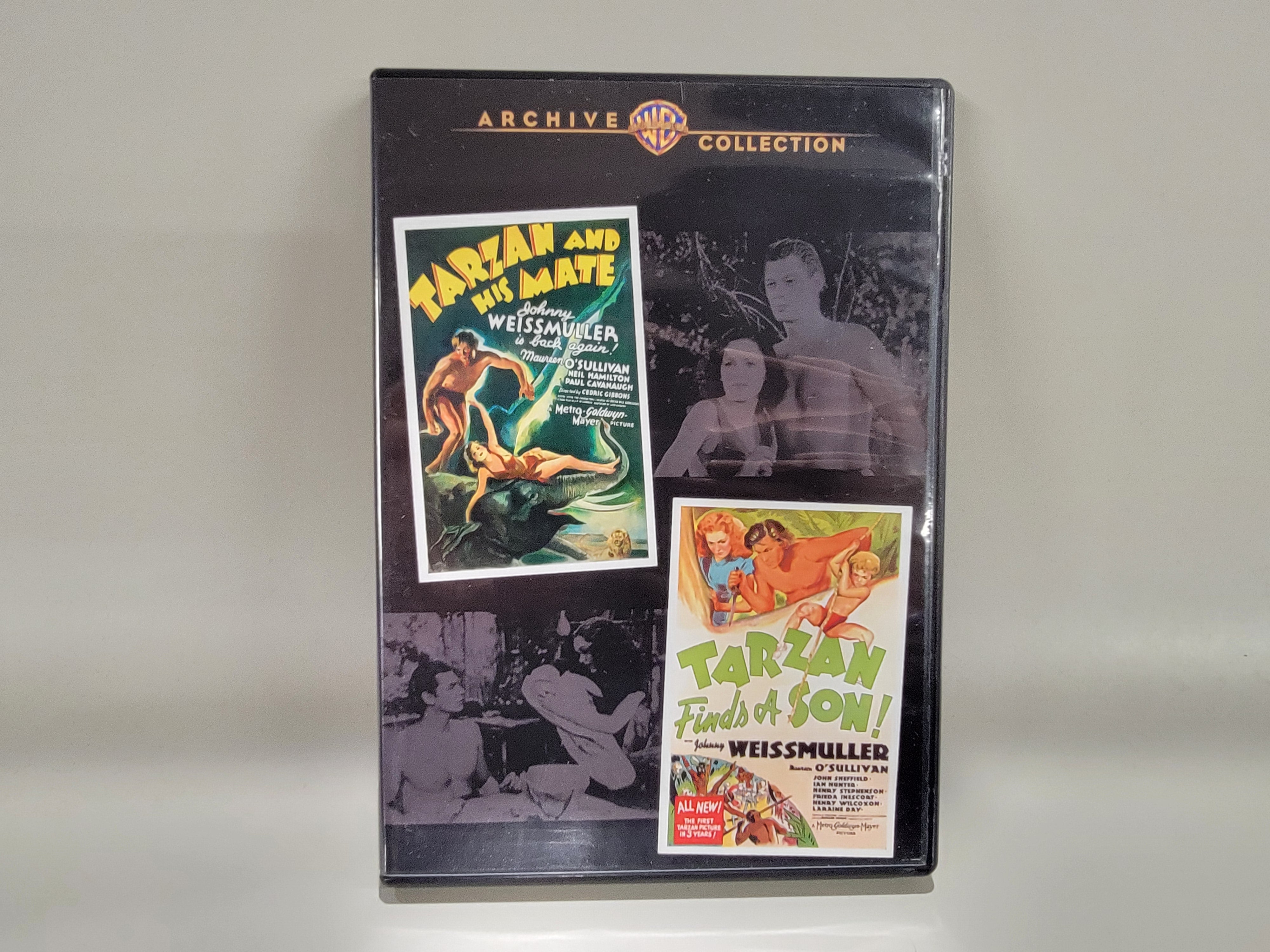 TARZAN AND HIS MATE / TARZAN FINDS A SON! DVD [USED]