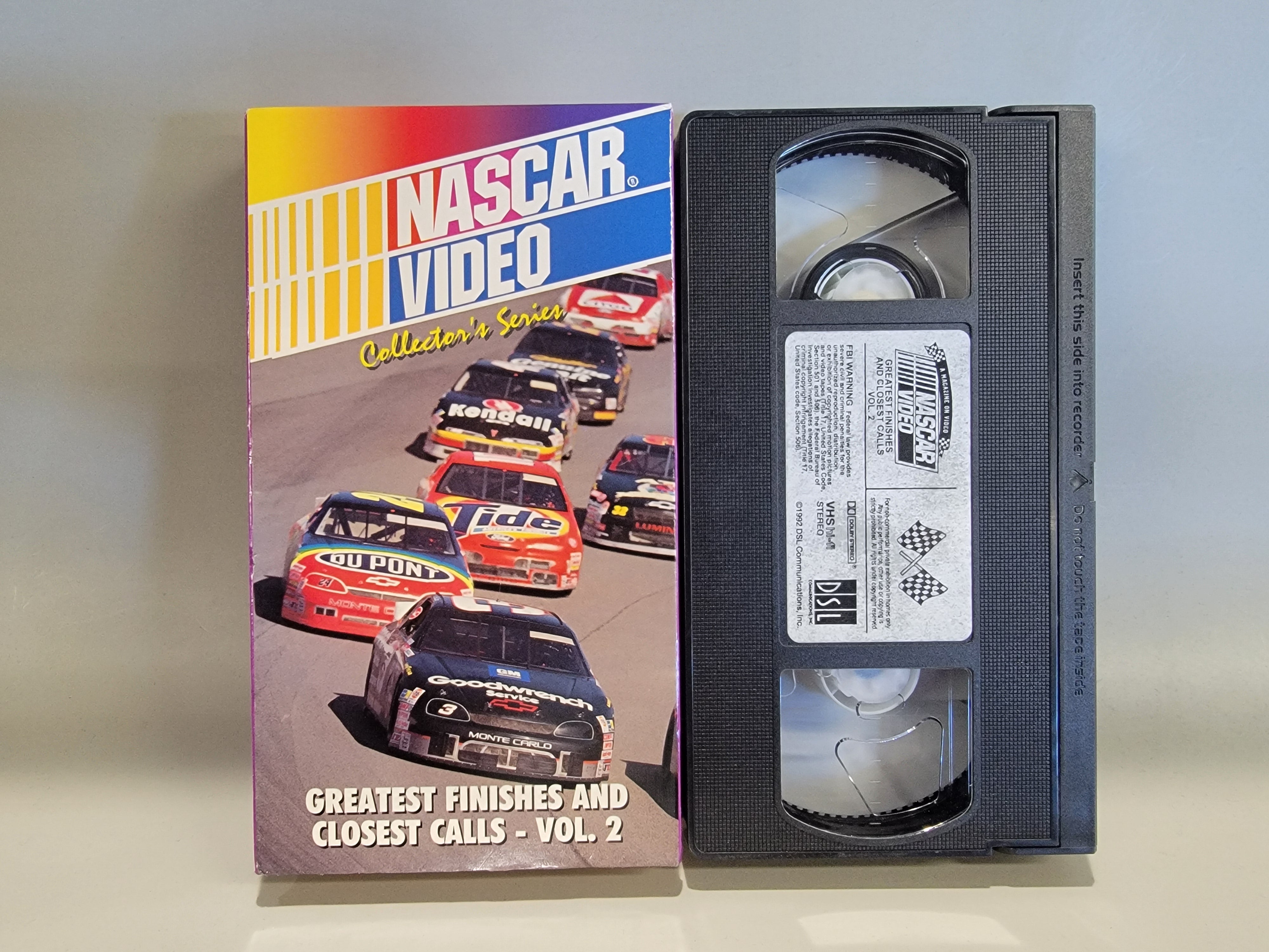 NASCAR VIDEO: GREATEST FINISHES AND CLOSEST CALLS VOLUME 2 VHS [USED]