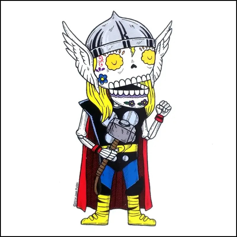 DAY OF THE DEAD THOR STICKER