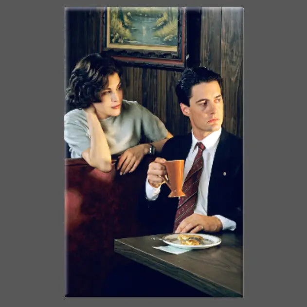 TWIN PEAKS DALE AND AUDREY DINER MAGNET