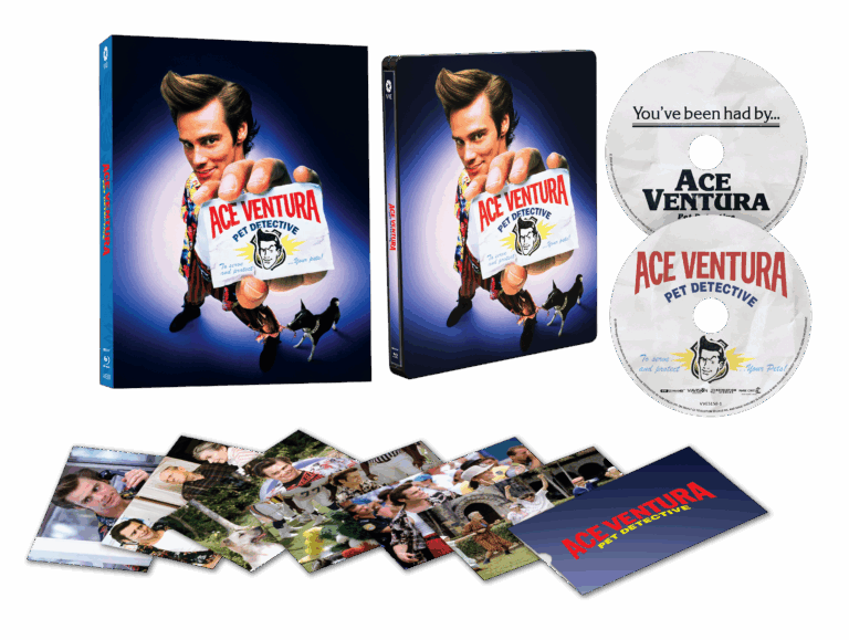 ACE VENTURA: PET DETECTIVE (REGION FREE IMPORT - LIMITED EDITION) 4K UHD/BLU-RAY STEELBOOK [PRE-ORDER]