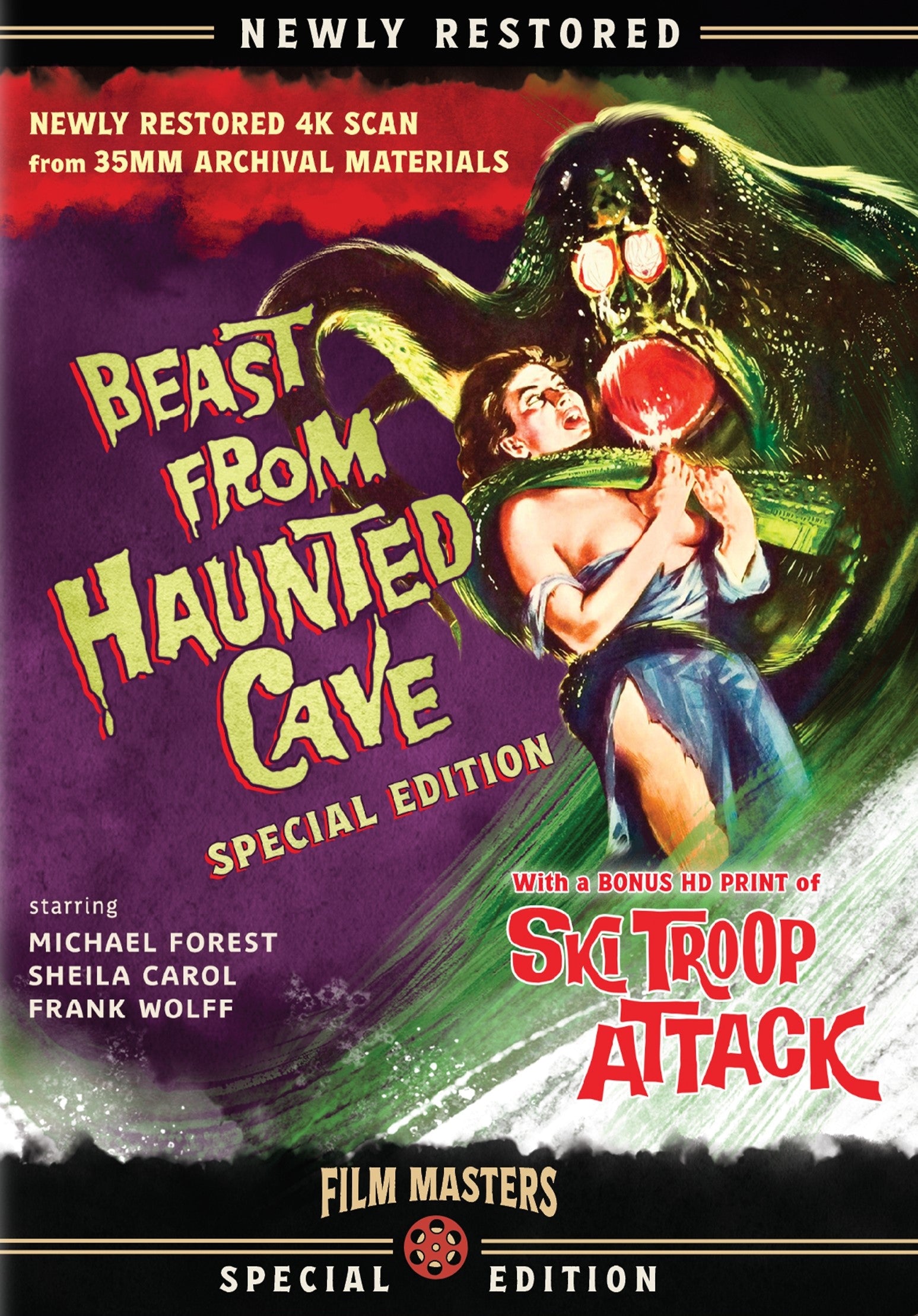 BEAST FROM HAUNTED CAVE DVD