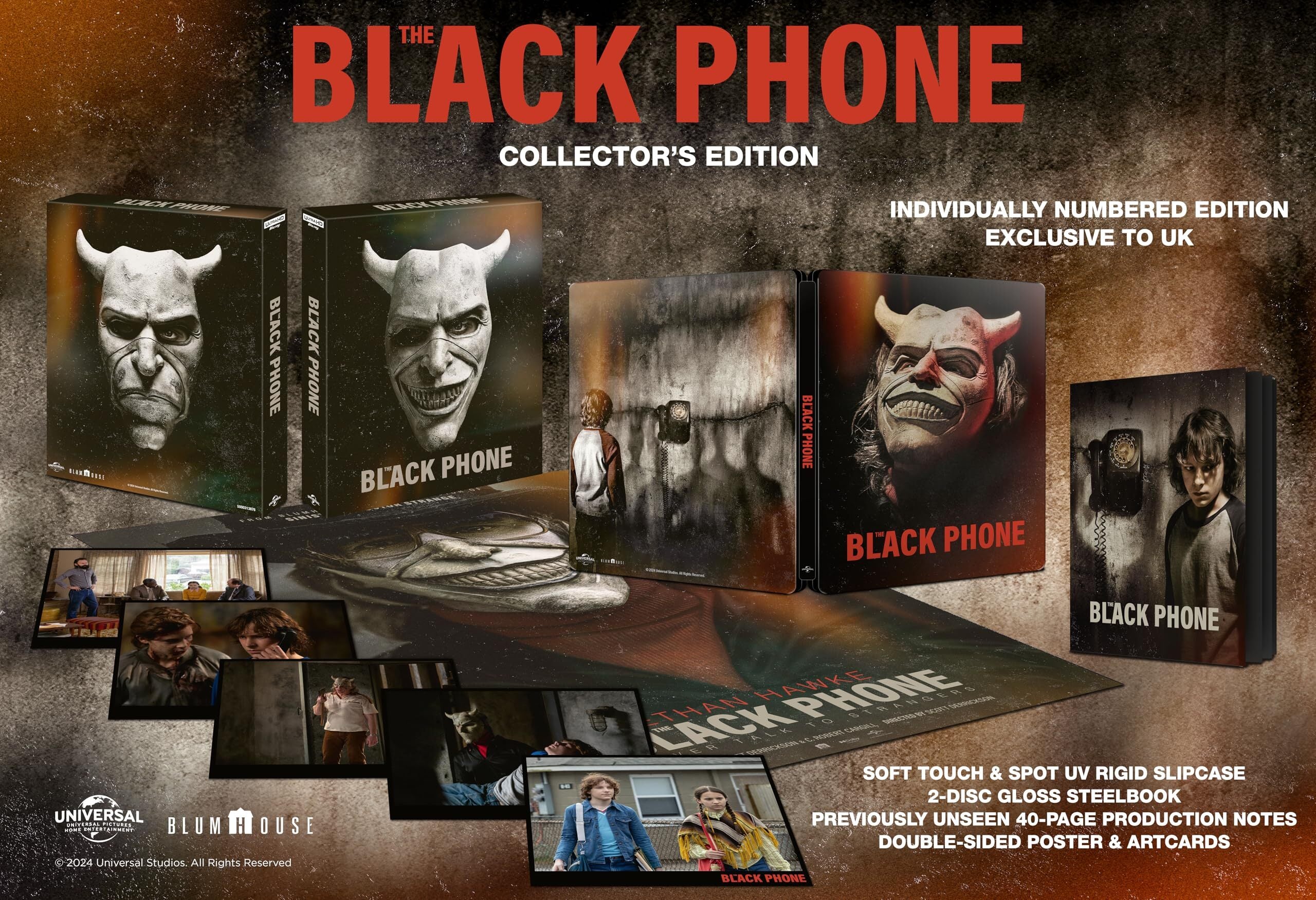 THE BLACK PHONE (REGION FREE/B IMPORT - LIMITED EDITION) 4K UHD/BLU-RAY [PRE-ORDER]