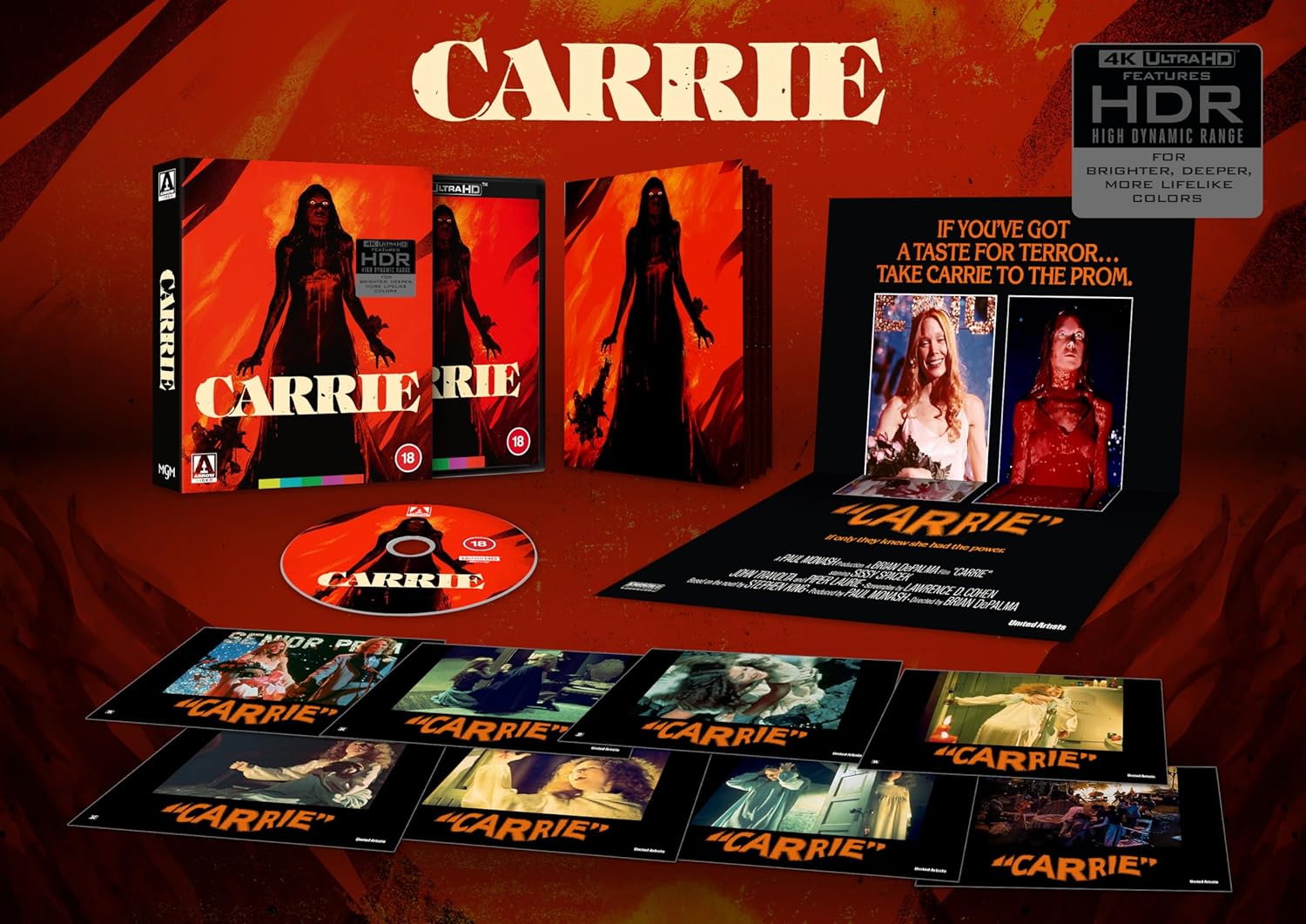 CARRIE (REGION FREE IMPORT - LIMITED EDITION) 4K UHD