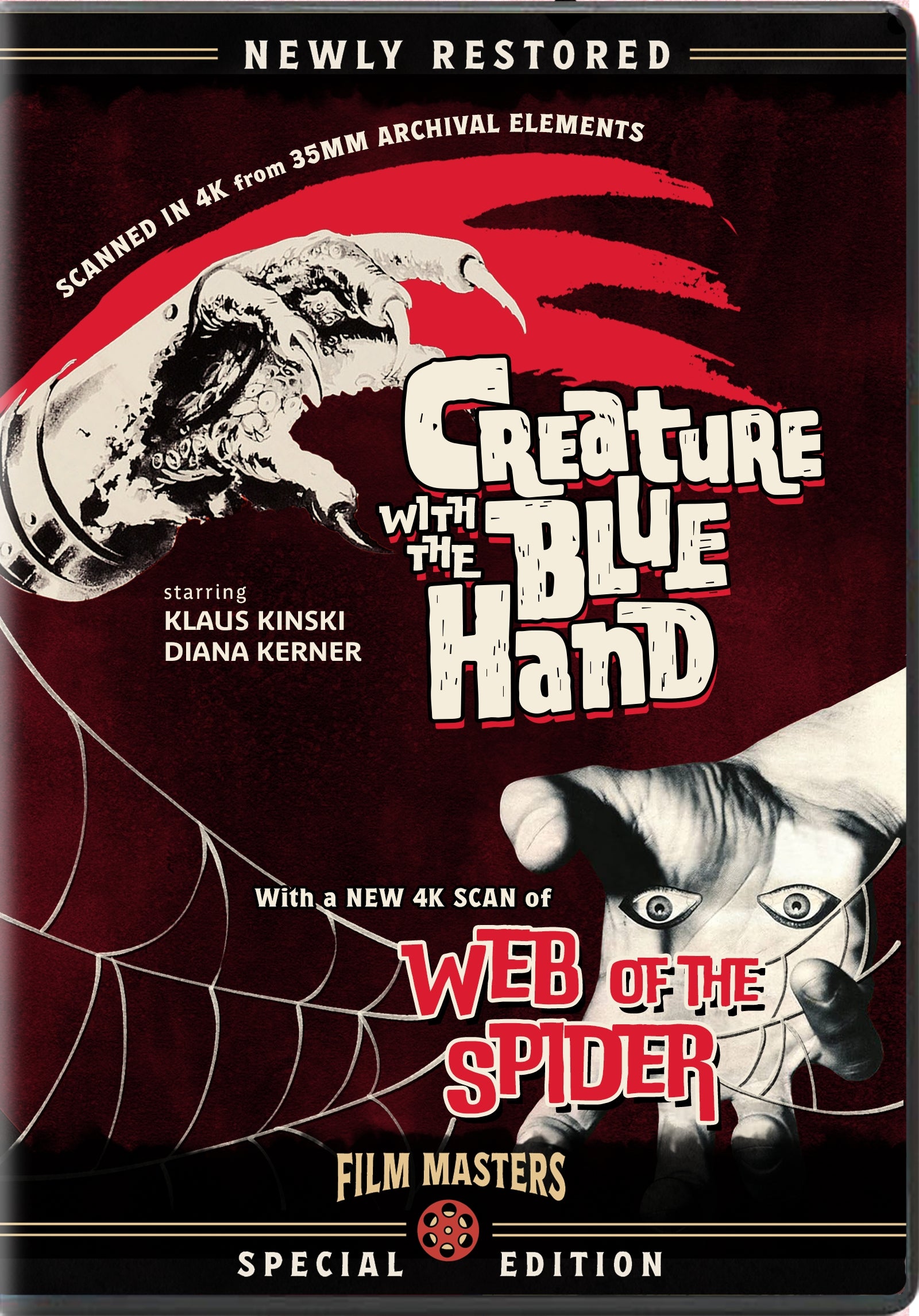 CREATURE WITH THE BLUE HAND / WEB OF THE SPIDER DVD