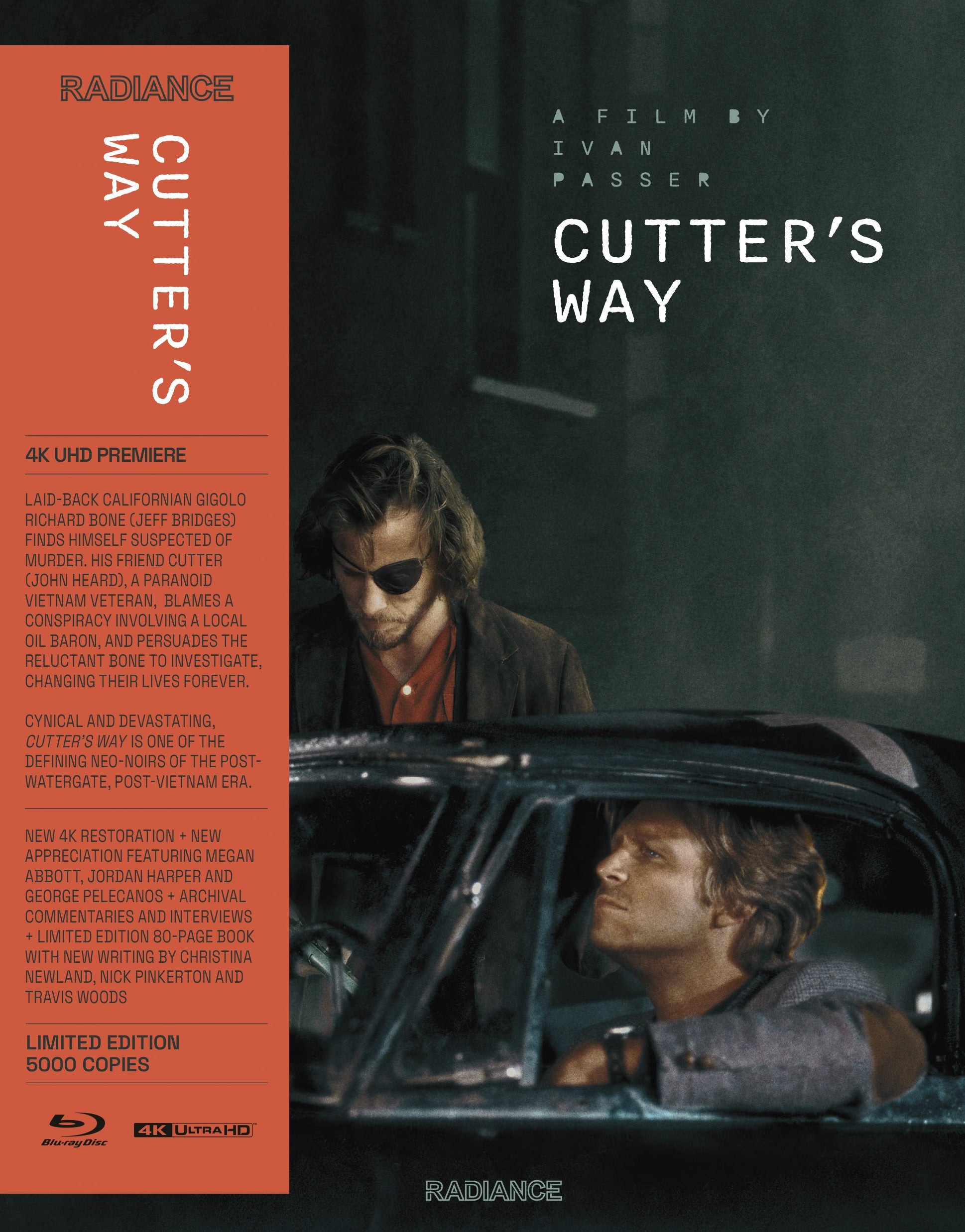 CUTTER'S WAY (LIMITED EDITION) 4K UHD/BLU-RAY [PRE-ORDER]