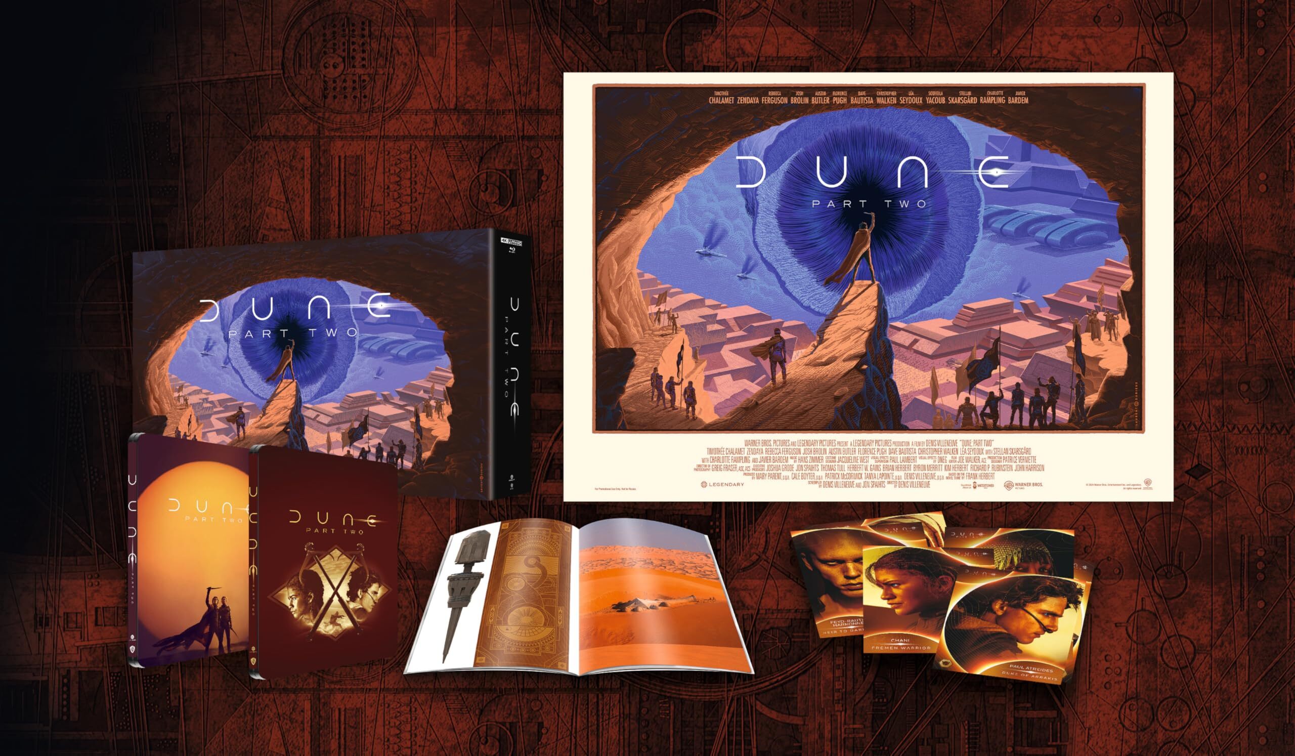 DUNE: PART TWO (REGION FREE/B IMPORT - LIMITED EDITION) 4K UHD/BLU-RAY STEELBOOK