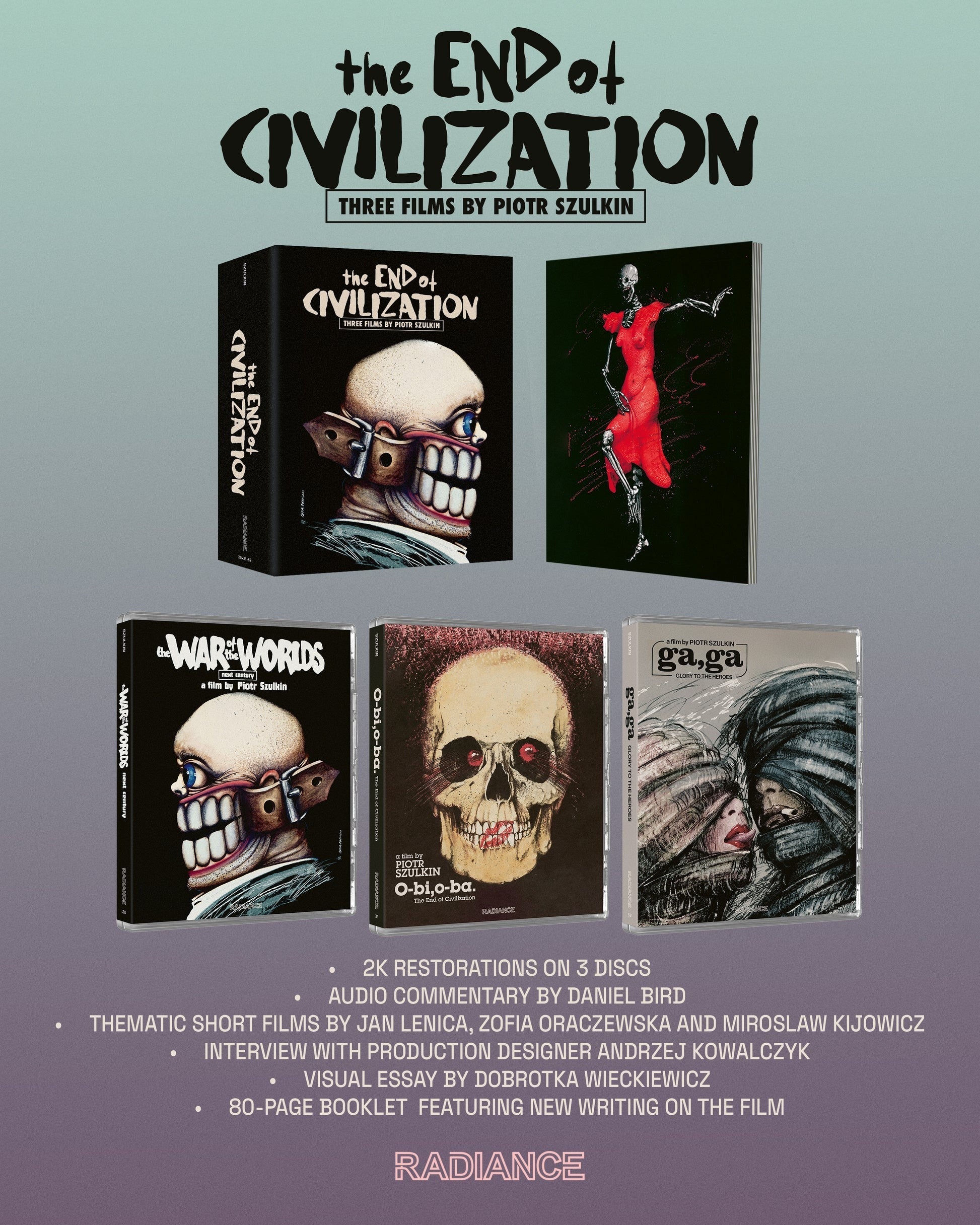 THE END OF CIVILIZATION: THREE FILMS BY PIOTR SZULKIN (REGION FREE IMPORT - LIMITED EDITION) BLU-RAY