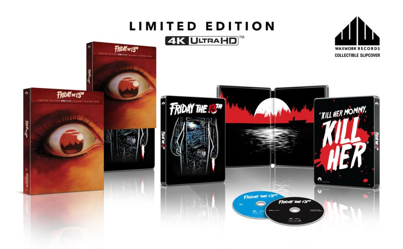 FRIDAY THE 13TH (LIMITED EDITION) 4K UHD/BLU-RAY STEELBOOK [PRE-ORDER]