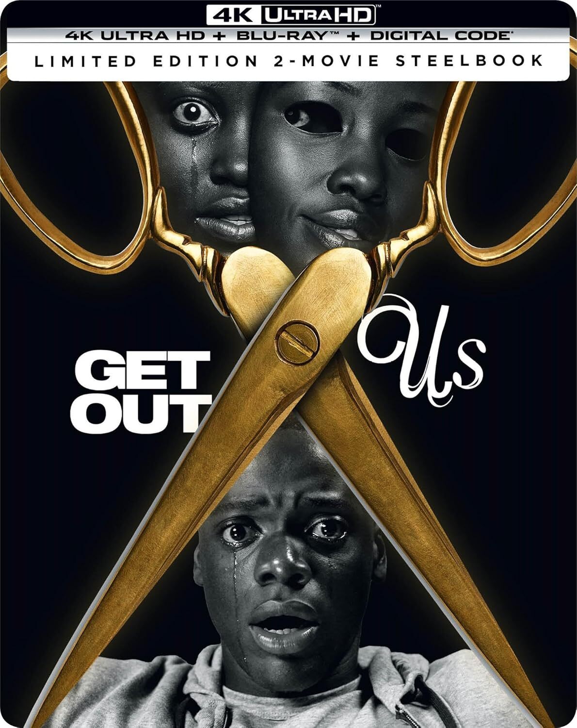 GET OUT / US (LIMITED EDITION) 4K UHD/BLU-RAY STEELBOOK