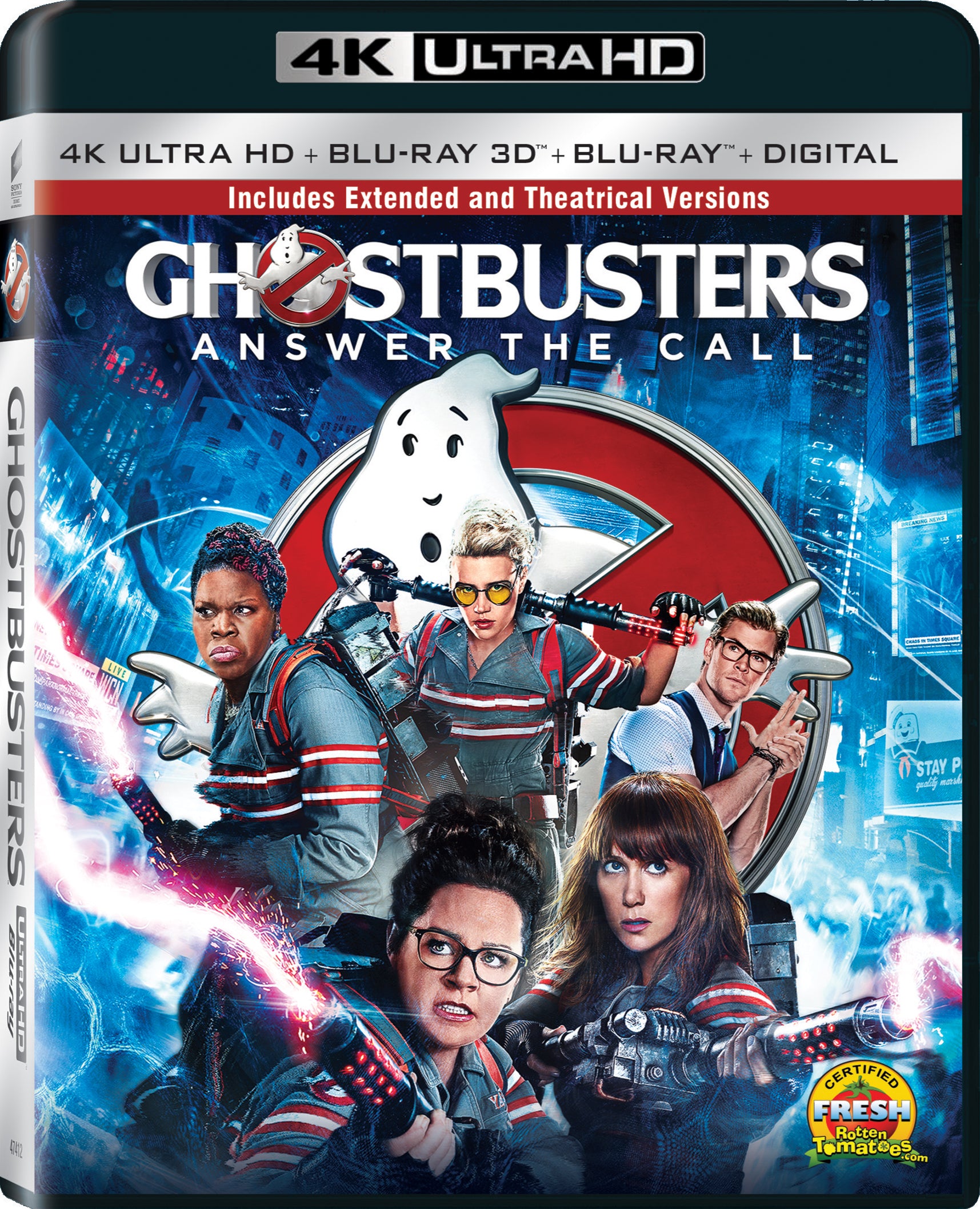 GHOSTBUSTERS (2016) 4K UHD/3D BLU-RAY/BLU-RAY