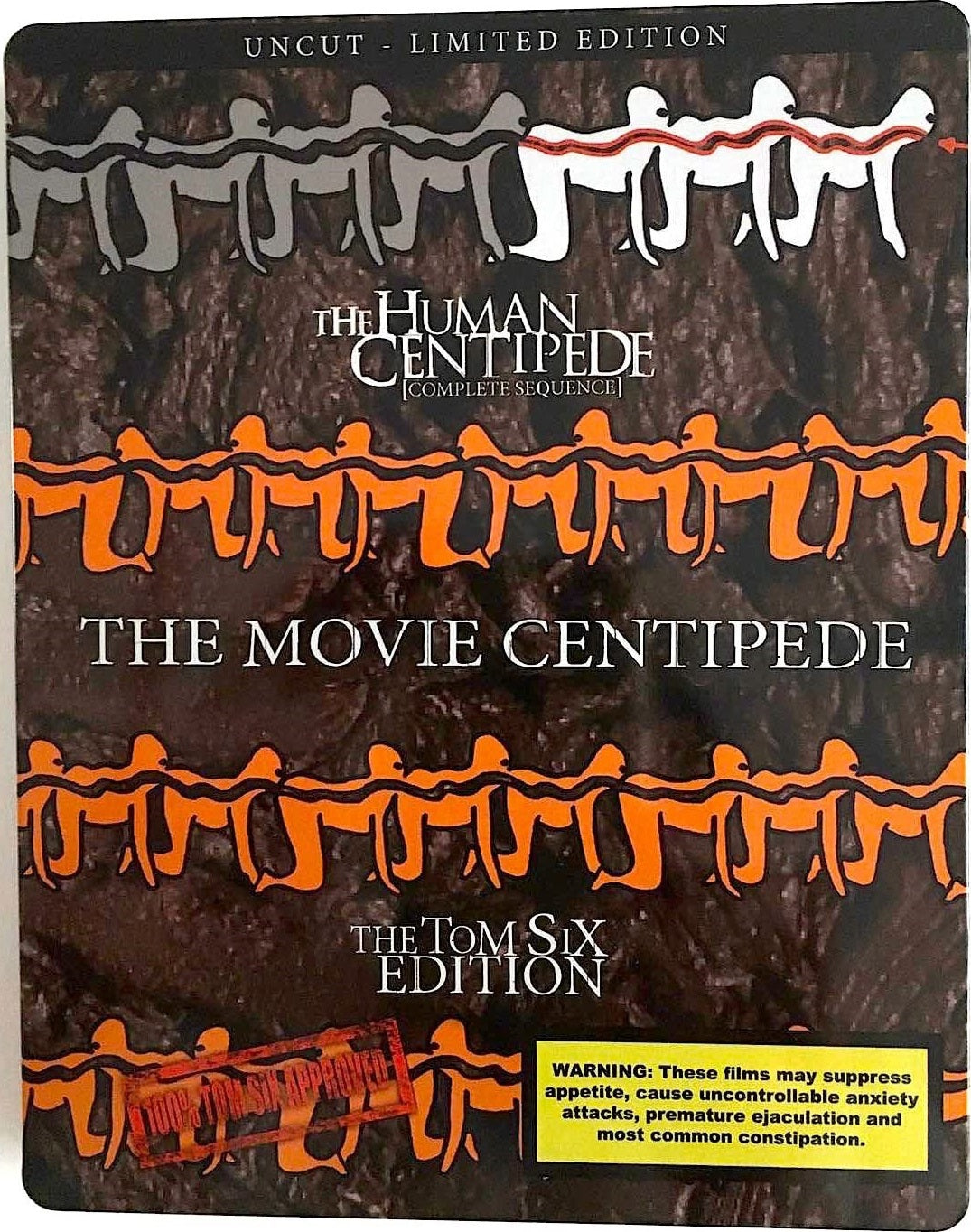 THE HUMAN CENTIPEDE: COMPLETE SEQUENCE (REGION B IMPORT - LIMITED EDITION) BLU-RAY STEELBOOK