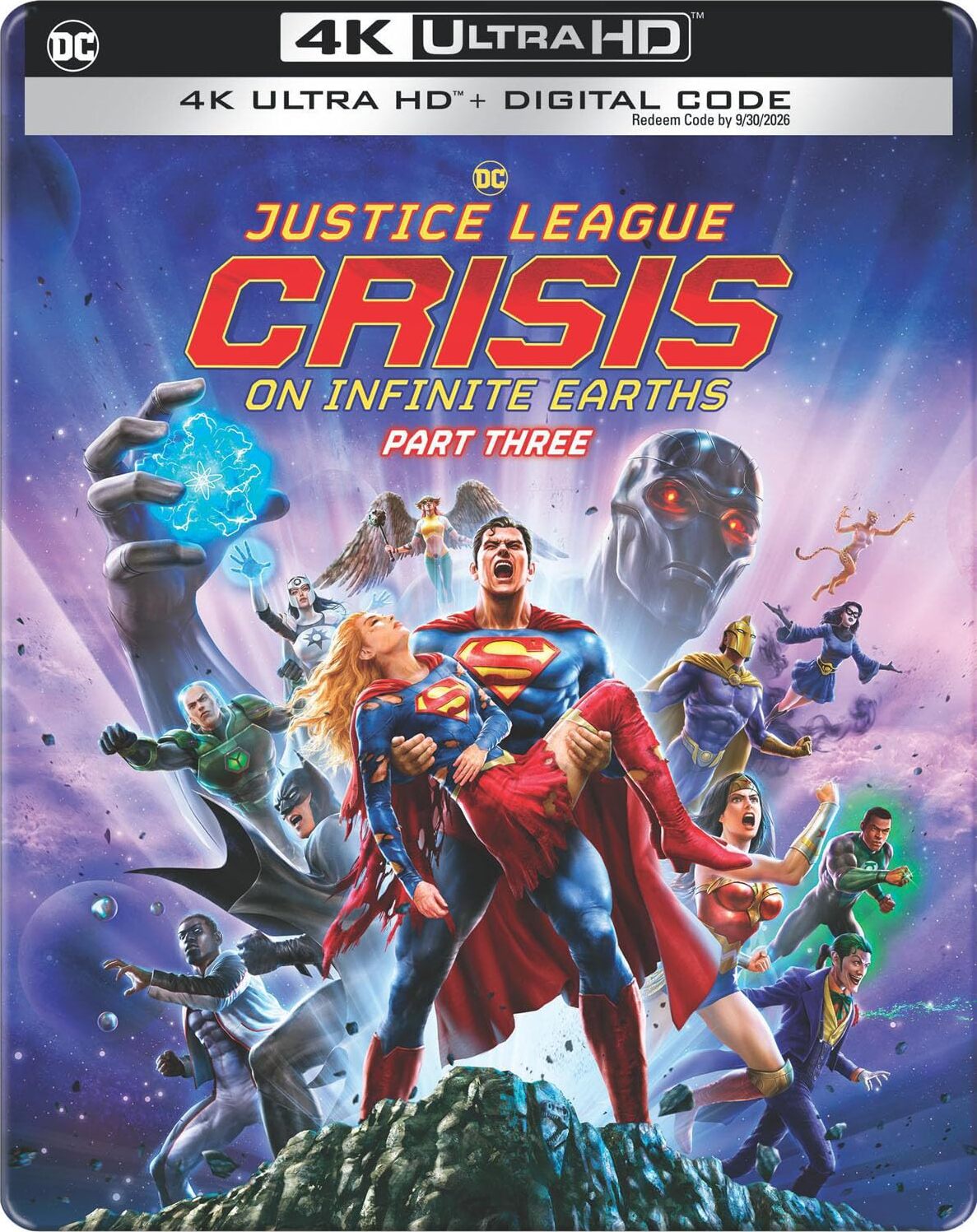 JUSTICE LEAGUE: CRISIS ON INFINITE EARTHS PART THREE (LIMITED EDITION) 4K UHD STEELBOOK