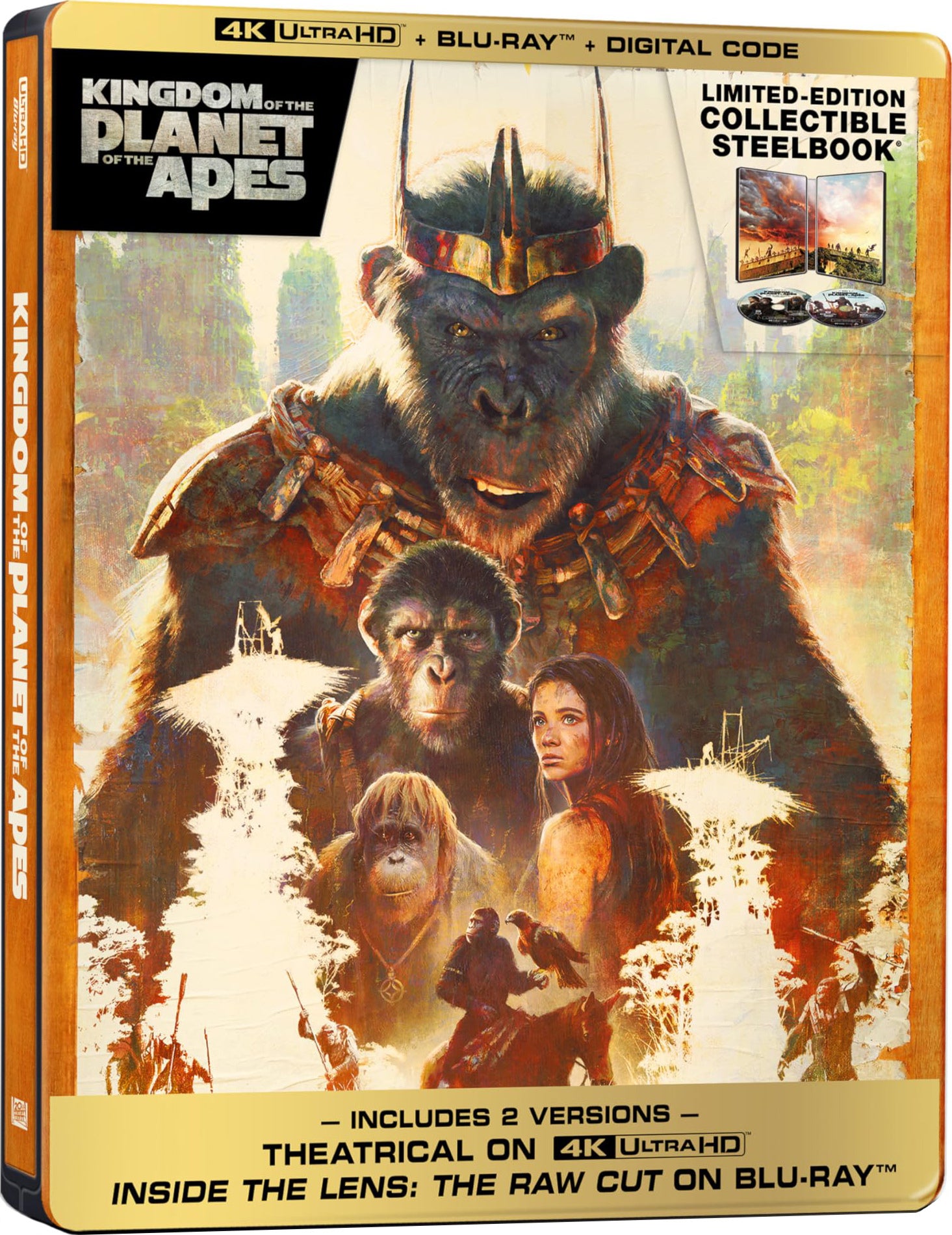 KINGDOM OF THE PLANET OF THE APES (LIMITED EDITION) 4K UHD/BLU-RAY STEELBOOK