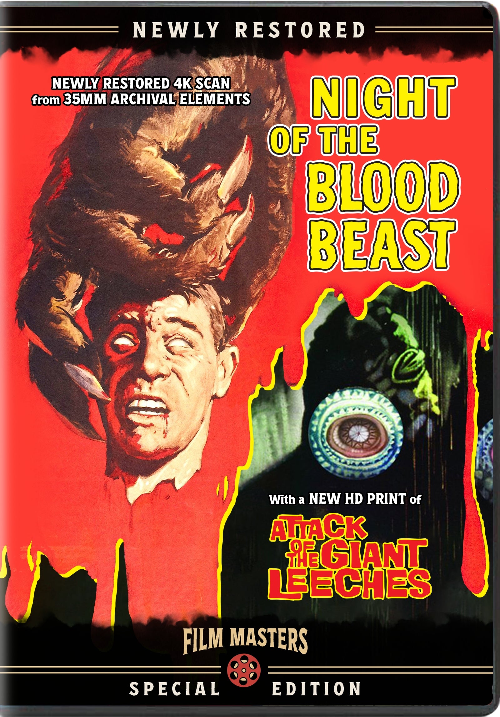 NIGHT OF THE BLOOD BEAST / ATTACK OF THE GIANT LEECHES DVD