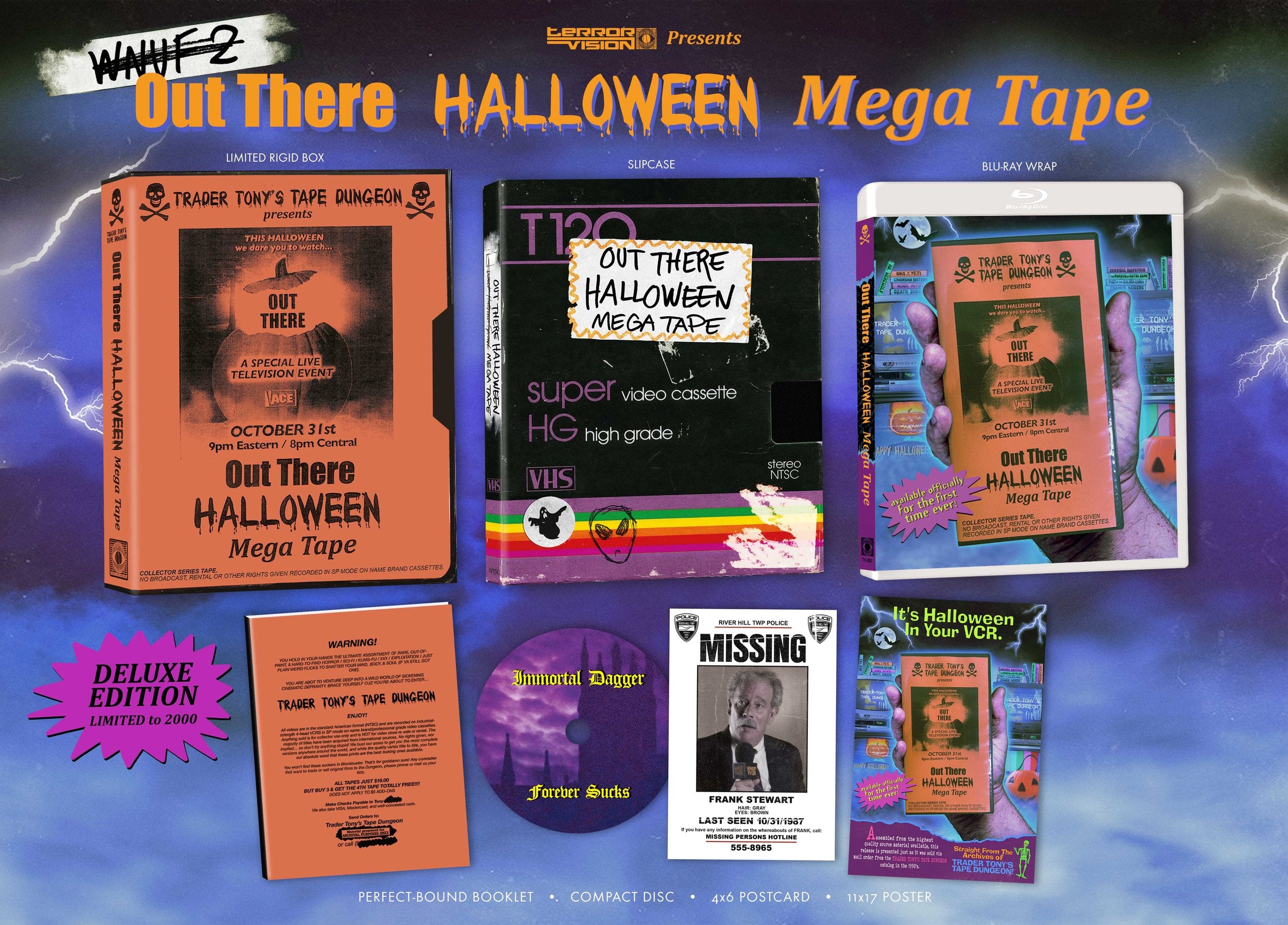 OUT THERE MEGA HALLOWEEN TAPE (AKA WNUF 2) (LIMITED EDITION) BLU-RAY [PRE-ORDER]