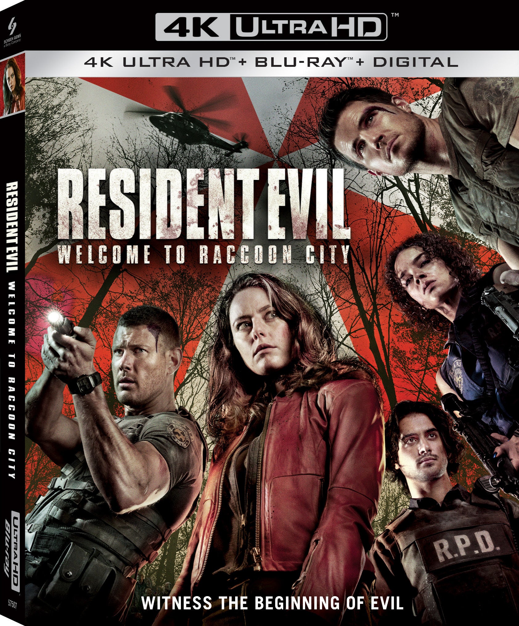 RESIDENT EVIL: WELCOME TO RACOON CITY 4K UHD/BLU-RAY