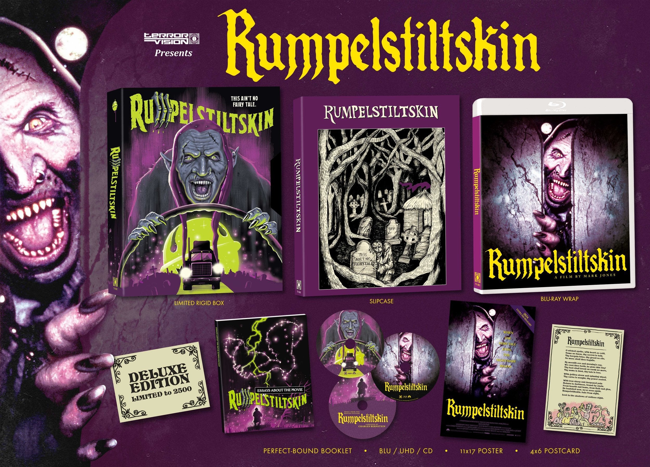 RUMPELSTILTSKIN (LIMITED EDITION) 4K UHD/BLU-RAY/CD [PRE-ORDER]