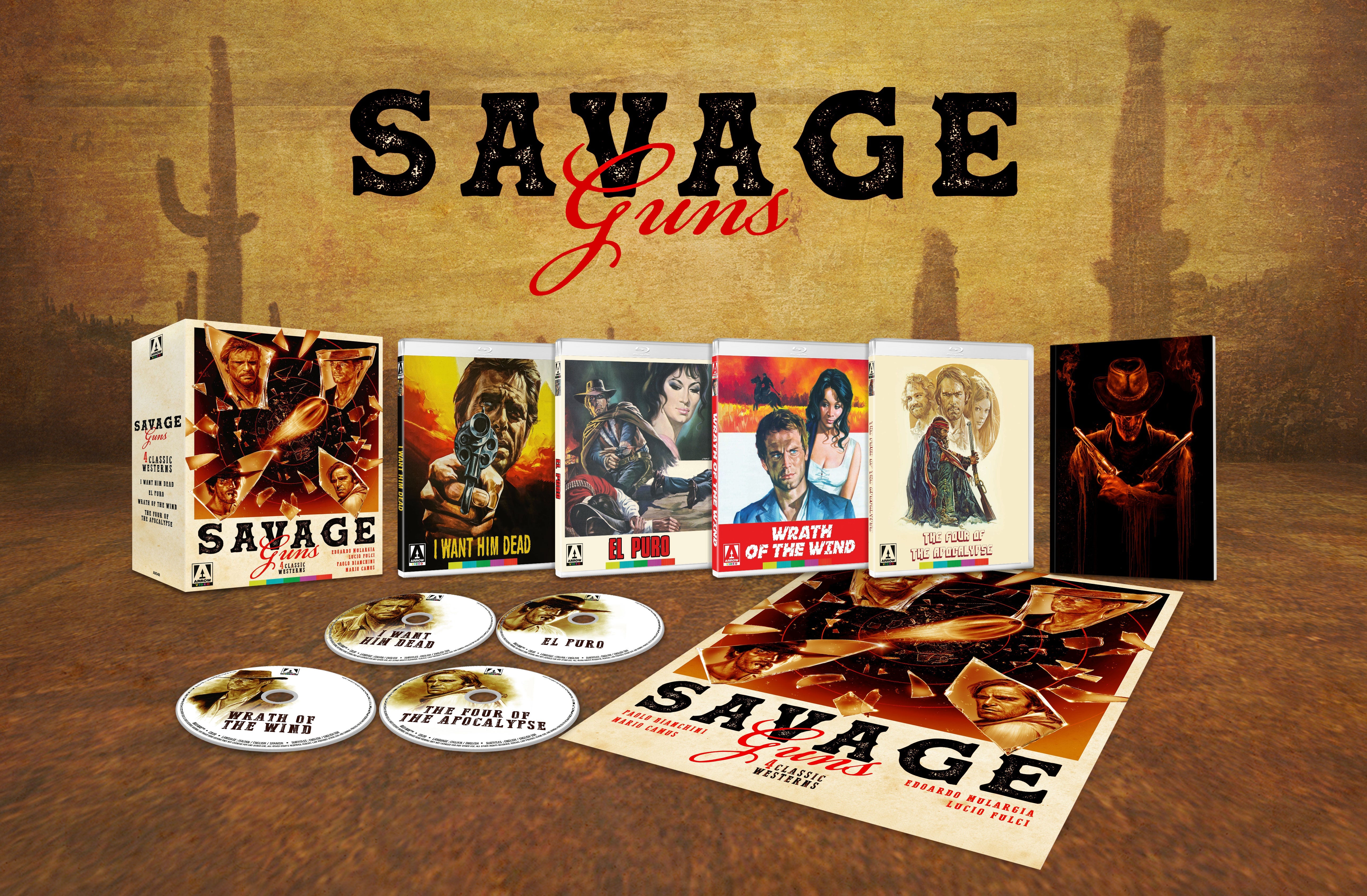 SAVAGE GUNS: FOUR CLASSIC WESTERNS VOLUME 3 (LIMITED EDITION) BLU-RAY [SCRATCH AND DENT]