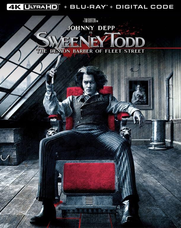 SWEENEY TODD: THE DEMON BARBER OF FLEET STREET 4K UHD/BLU-RAY