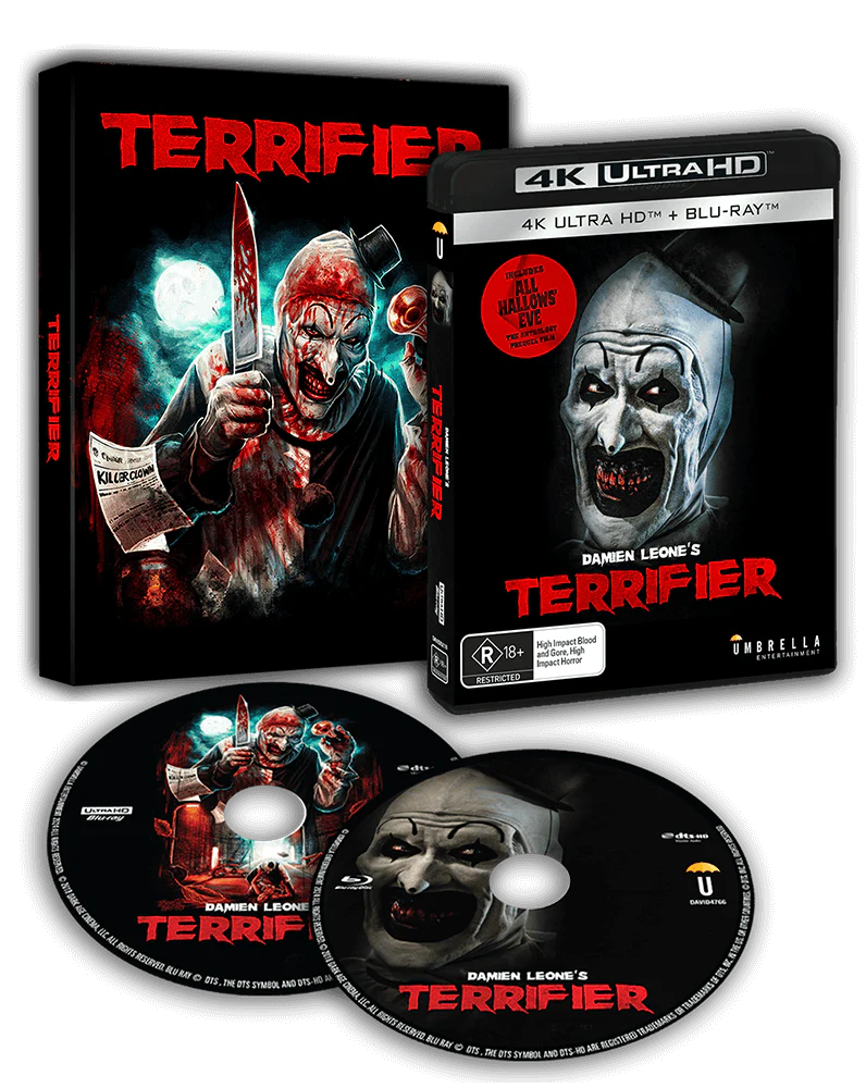 ART ATTACK: TERRIFIER COLLECTOR'S EDITION BOX SET (REGION FREE IMPORT - LIMITED EDITION) 4K UHD/BLU-RAY