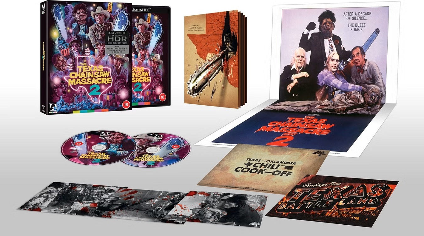 THE TEXAS CHAINSAW MASSACRE 2 (REGION FREE/B IMPORT - LIMITED EDITION) 4K UHD/BLU-RAY [PRE-ORDER]