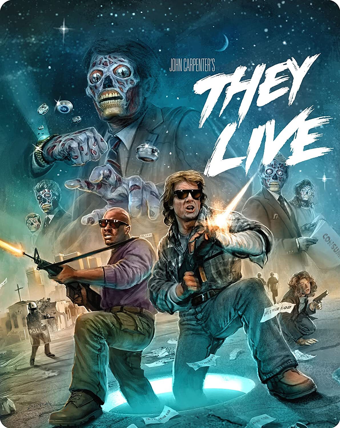 THEY LIVE (LIMITED EDITION) 4K UHD/BLU-RAY STEELBOOK [SCRATCH AND DENT]