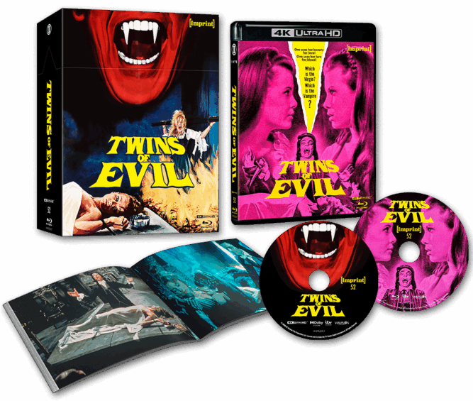 TWINS OF EVIL (REGION FREE IMPORT - LIMITED EDITION) 4K UHD/BLU-RAY [PRE-ORDER]