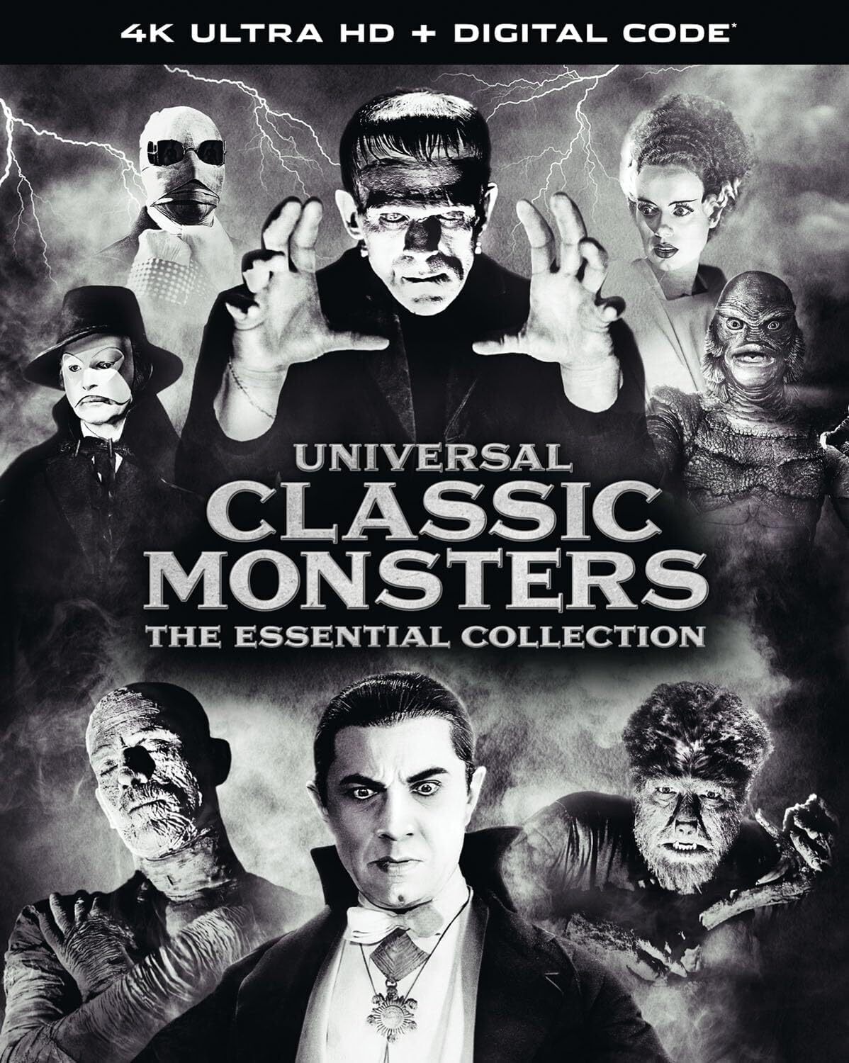 UNIVERSAL CLASSIC MONSTERS: THE ESSENTIAL COLLECTION 4K UHD/BLU-RAY