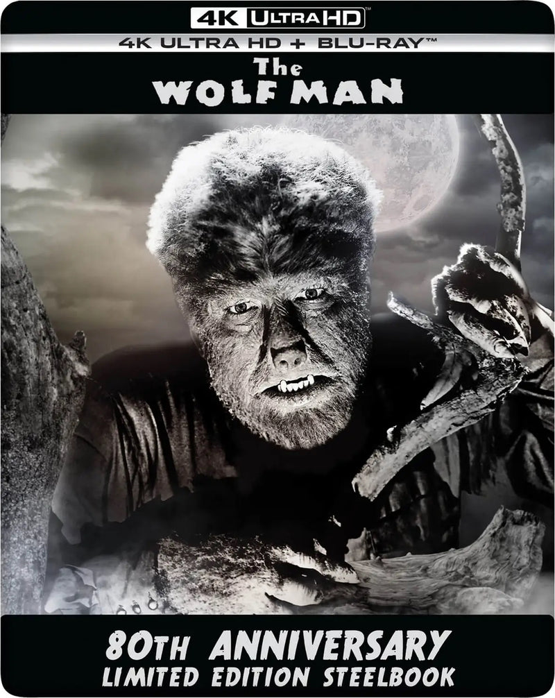 THE WOLF MAN (REGION FREE/B IMPORT - LIMITED EDITION) 4K UHD/BLU-RAY STEELBOOK
