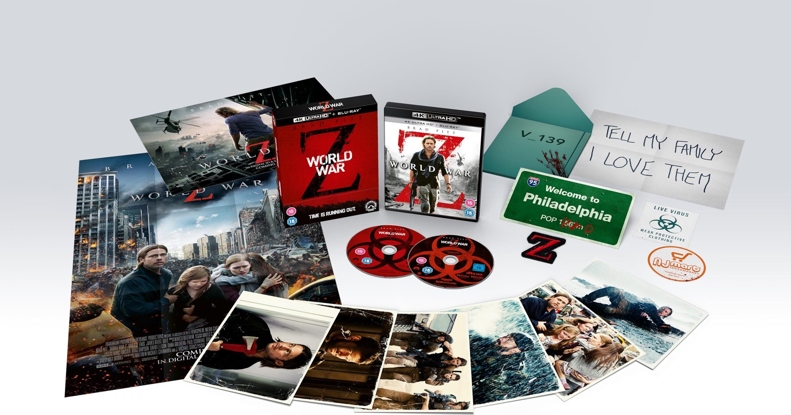 WORLD WAR Z (REGION FREE/B IMPORT - LIMITED EDITION) 4K UHD/BLU-RAY