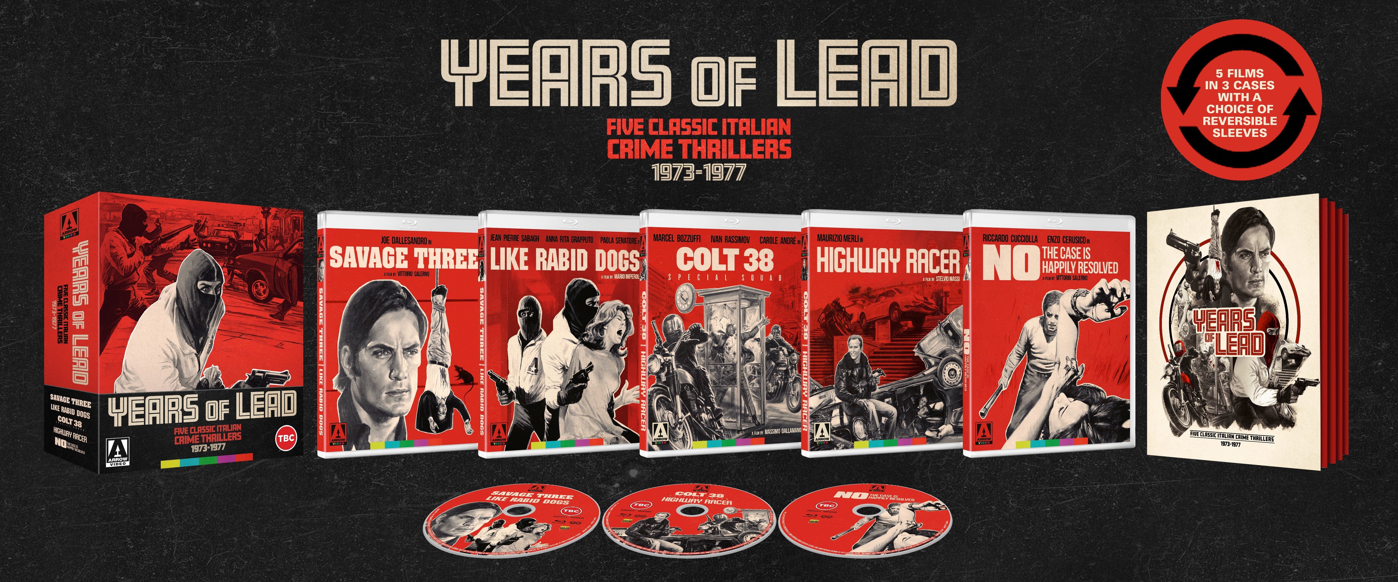 Years Of Lead: Five Classic Italian Crime Thrillers 1973-1977 (Limited Edition) Blu-Ray Blu-Ray